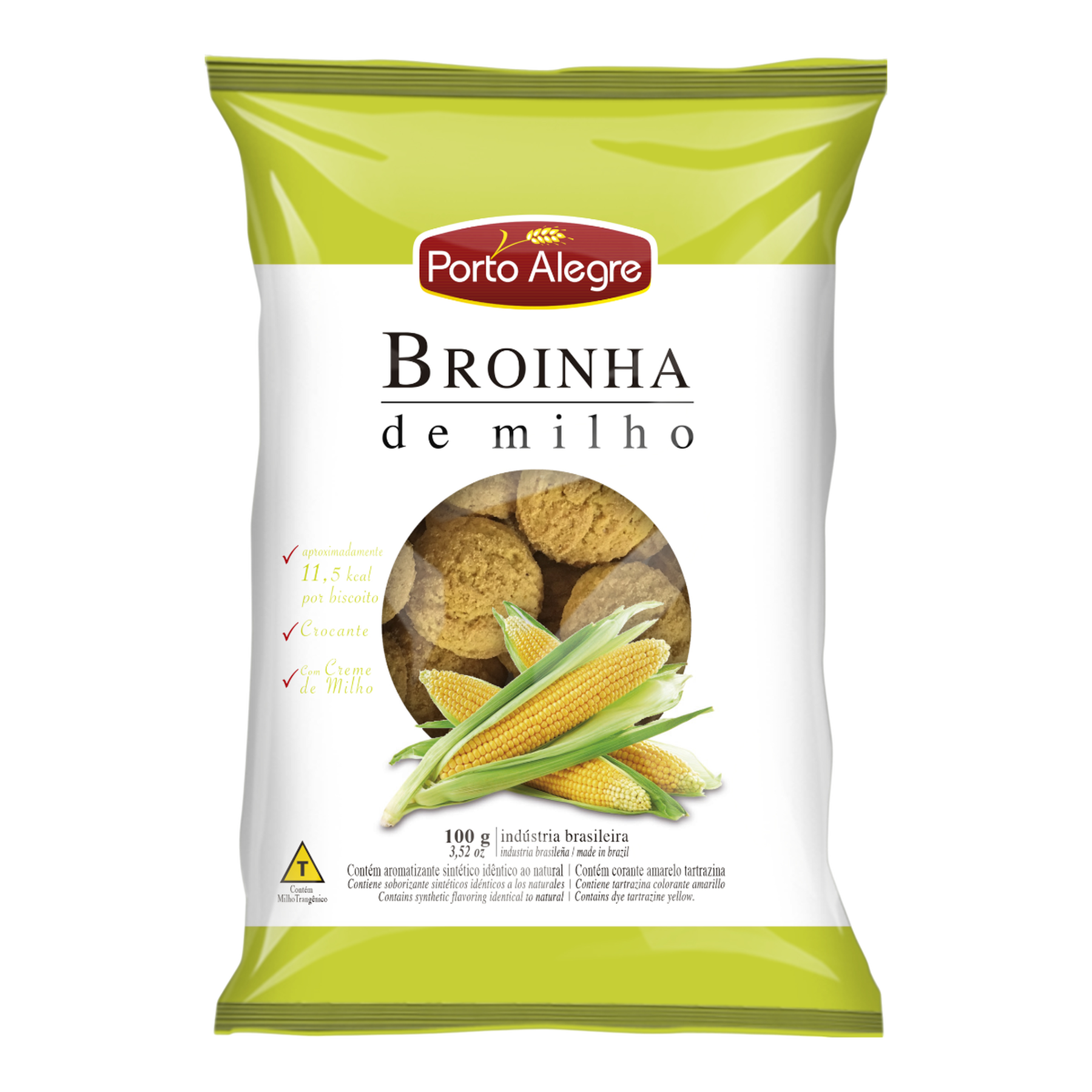 Biscoito Broinha de Milho Porto Alegre Pacote 100g