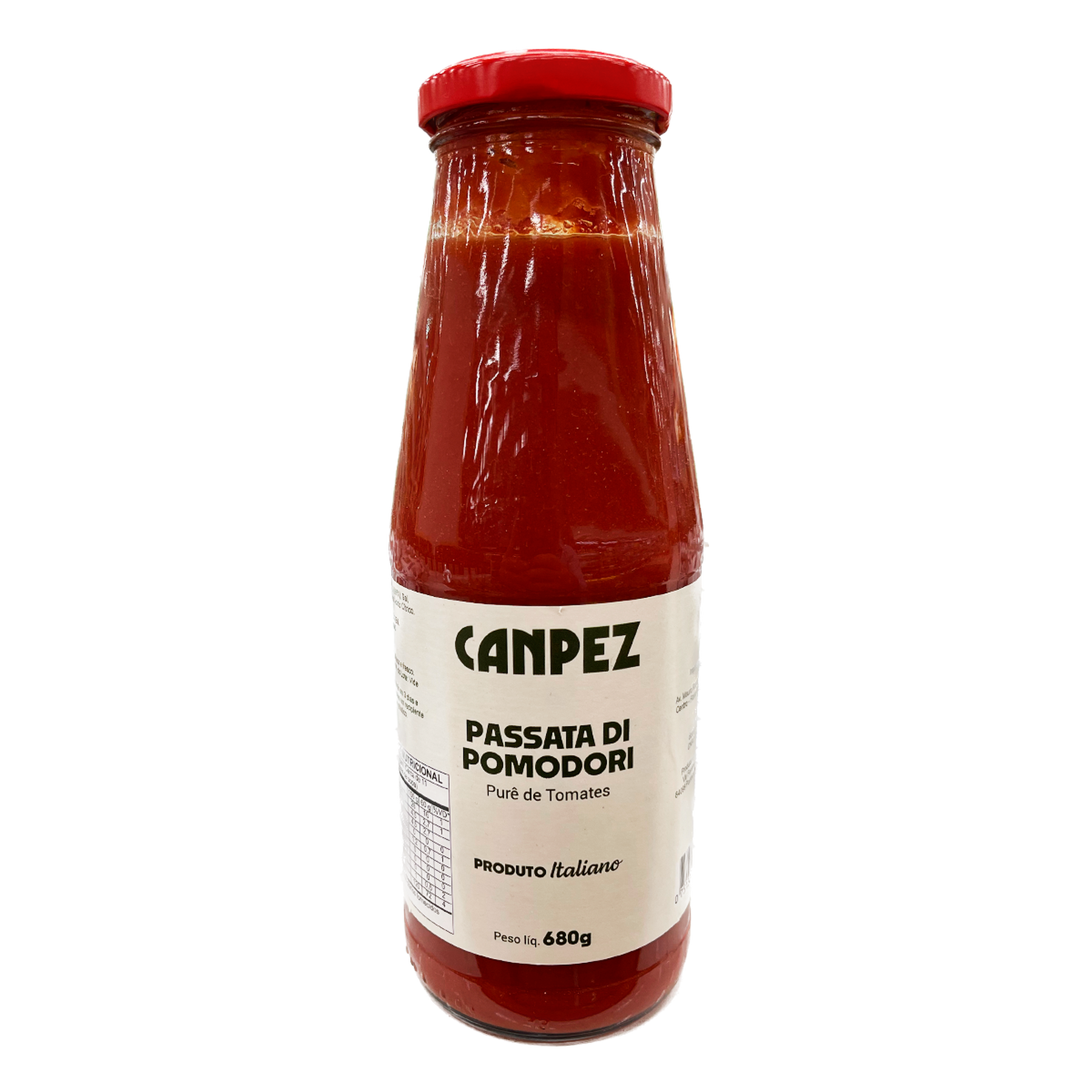 Passata Purê de Tomate Tradicional Canpez 680g