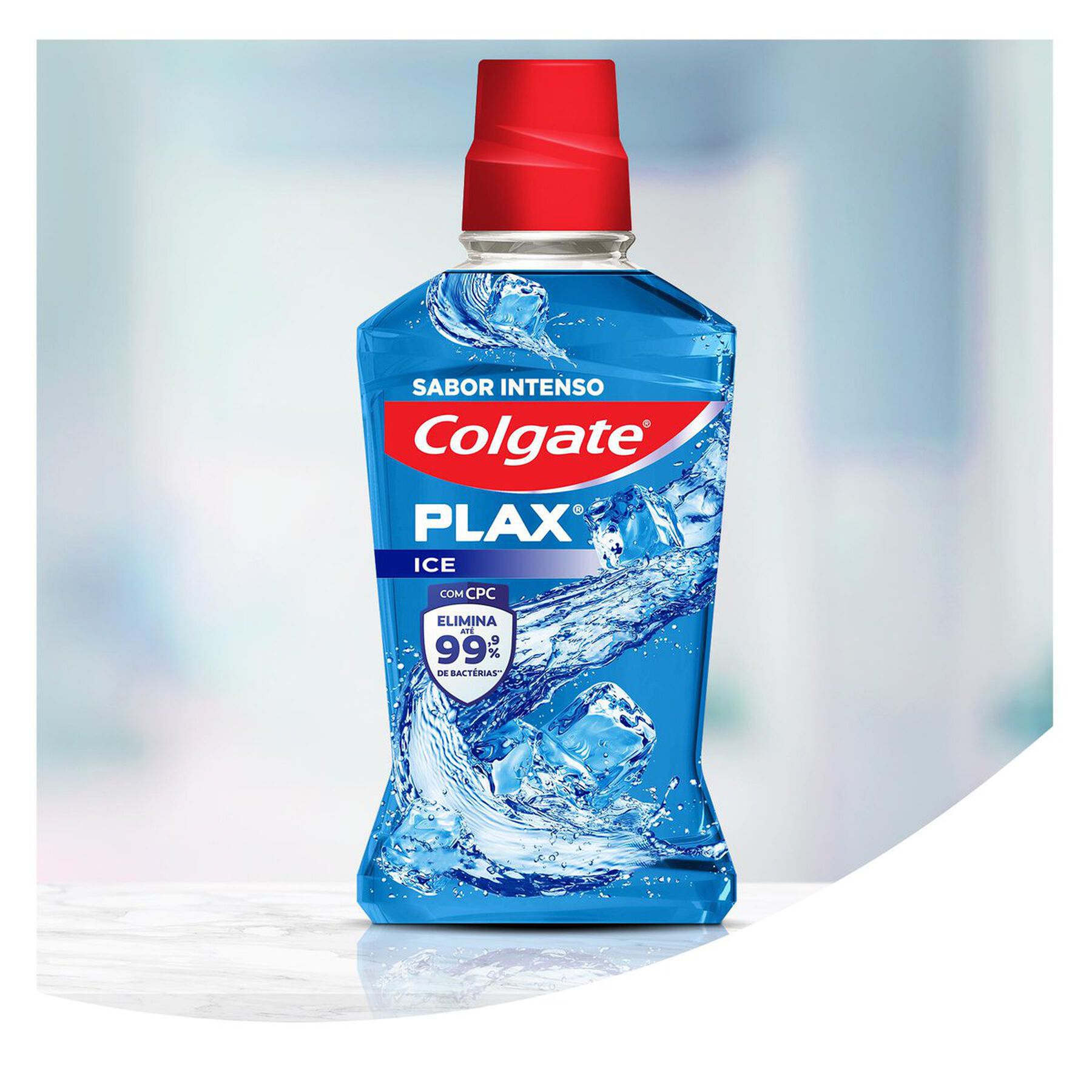 Enxaguante Bucal Zero Álcool Ice Colgate Plax Frasco Leve 500ml Pague 350ml