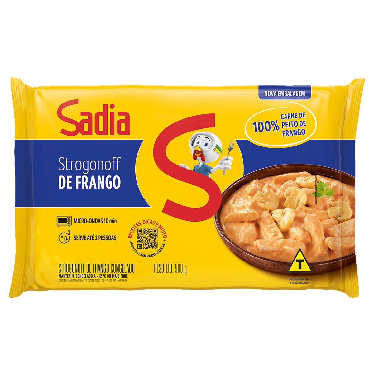 Strogonoff Frango Sadia Pacote 500g&nbsp;