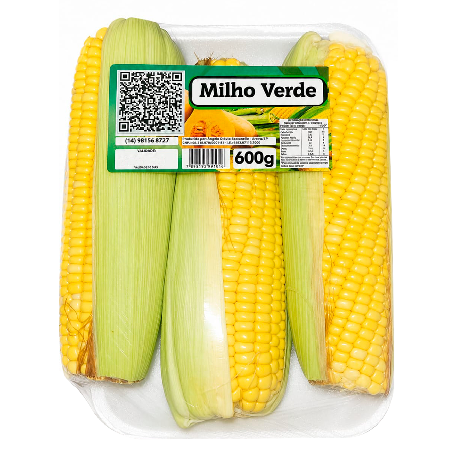 Milho Verde Bandeja 600g