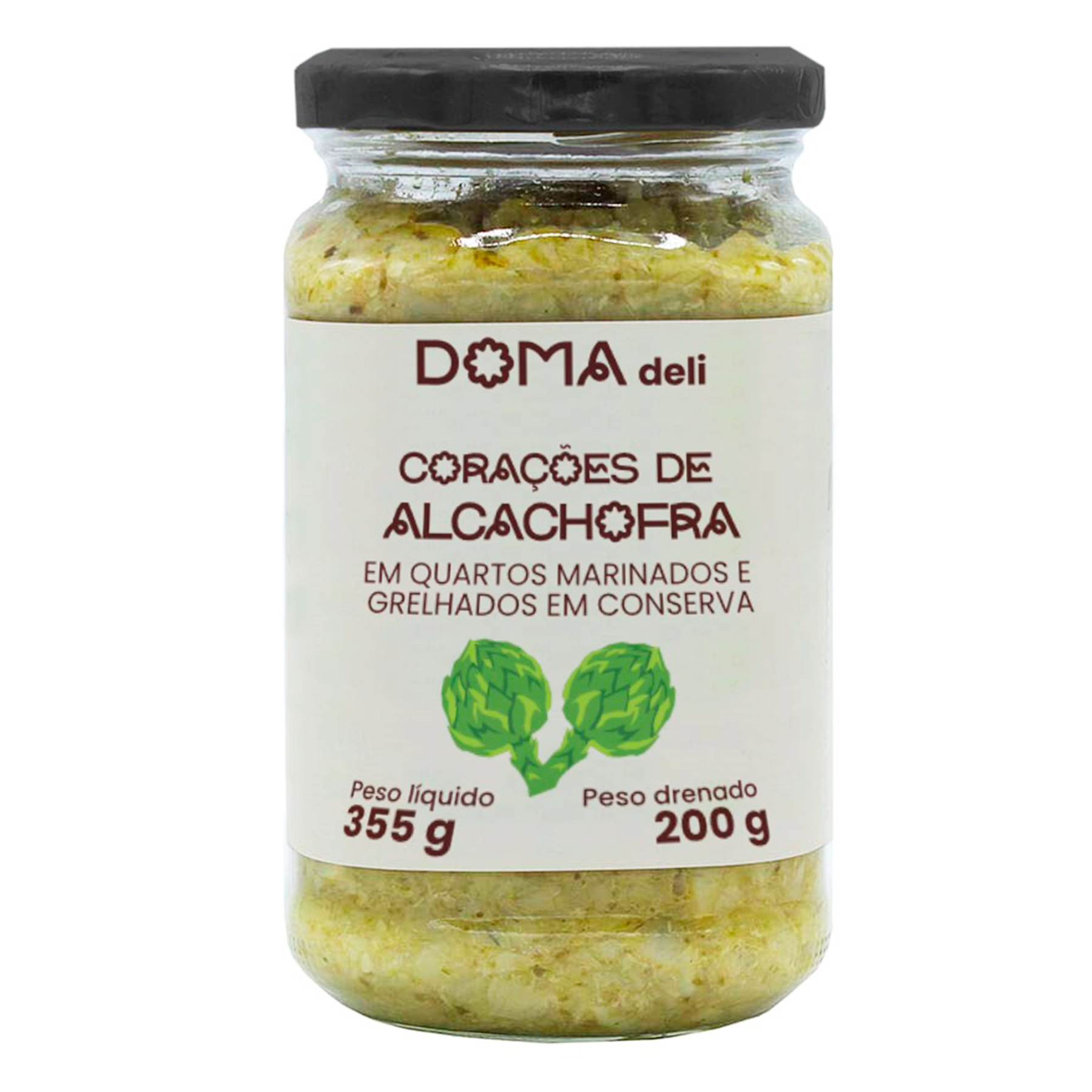 Coração de Alcachofra Doma Vidro 200g