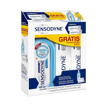 Creme Dental Sensodine 2 B Extra Fresh 50g Grátis Enxaguante