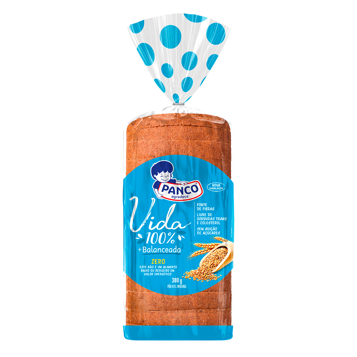 P&atilde;o de Forma 51% Integral Zero Panco Pacote 380g