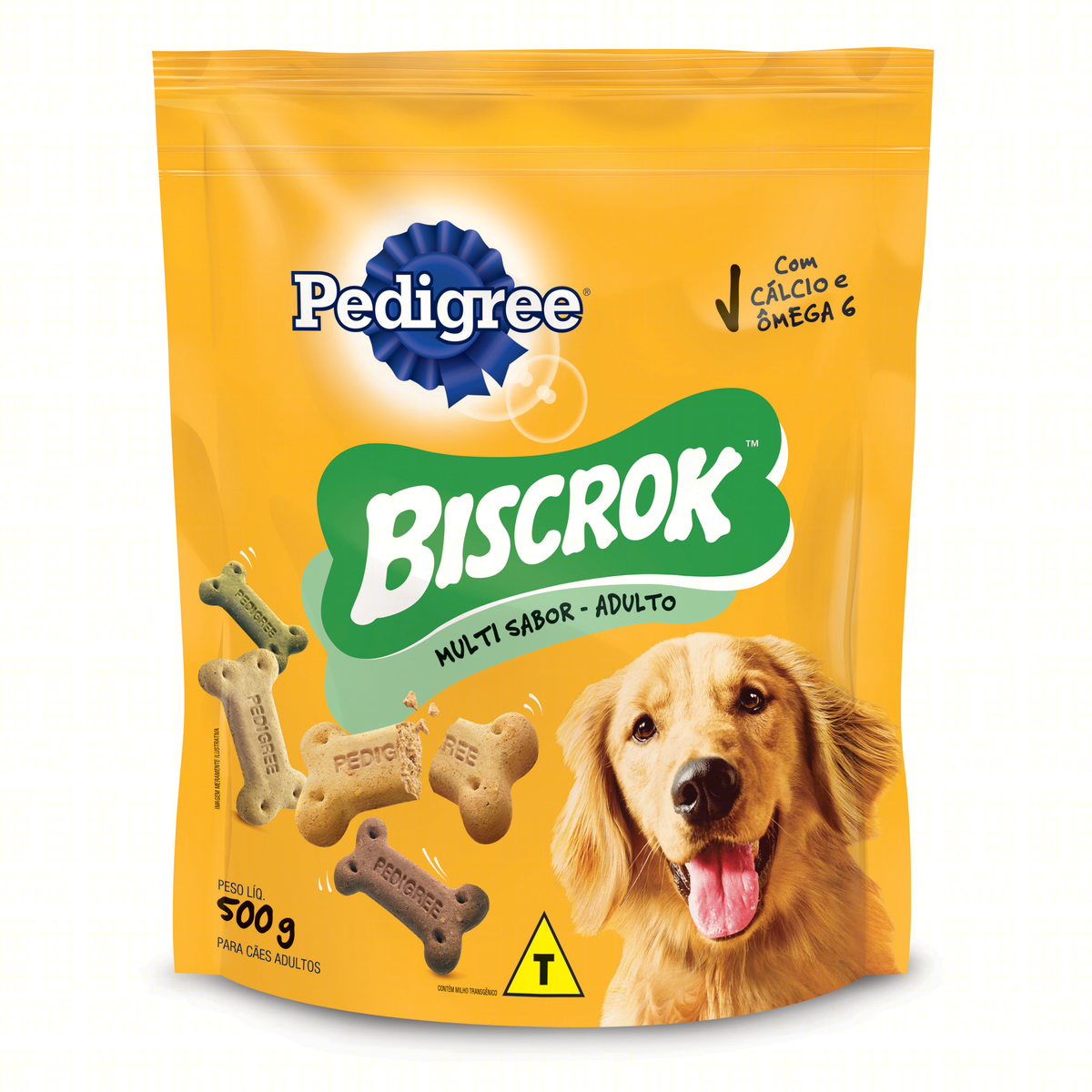 Petisco para C&atilde;es Adultos Biscrok Multi Pedigree Sach&ecirc; 500g&nbsp;
