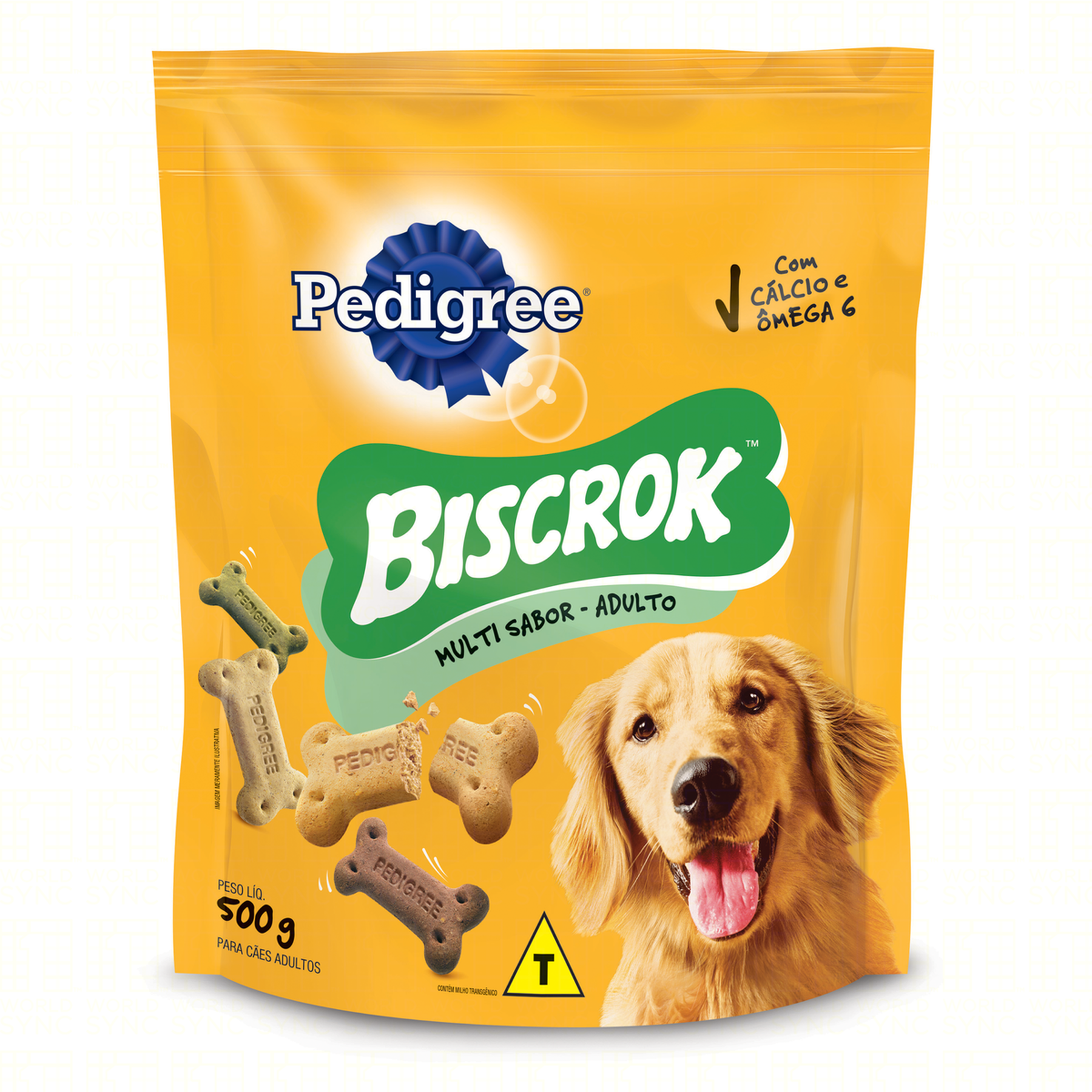 Petisco para Cães Adultos Biscrok Multi Pedigree Sachê 500g 