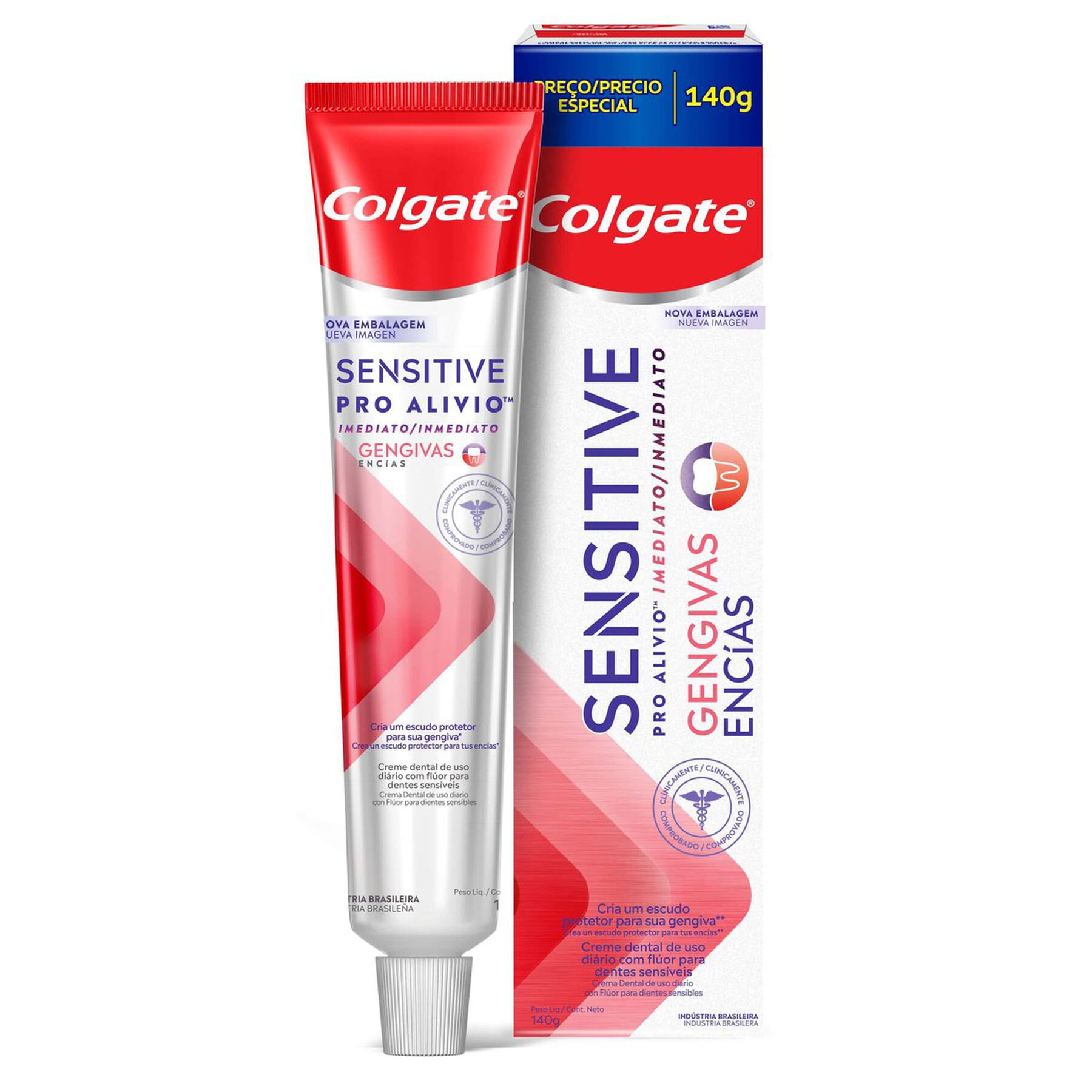 Creme Dental para Sensibilidade Colgate Sensitive Pro Al&iacute;vio Imediato Gengiva 140g&nbsp;