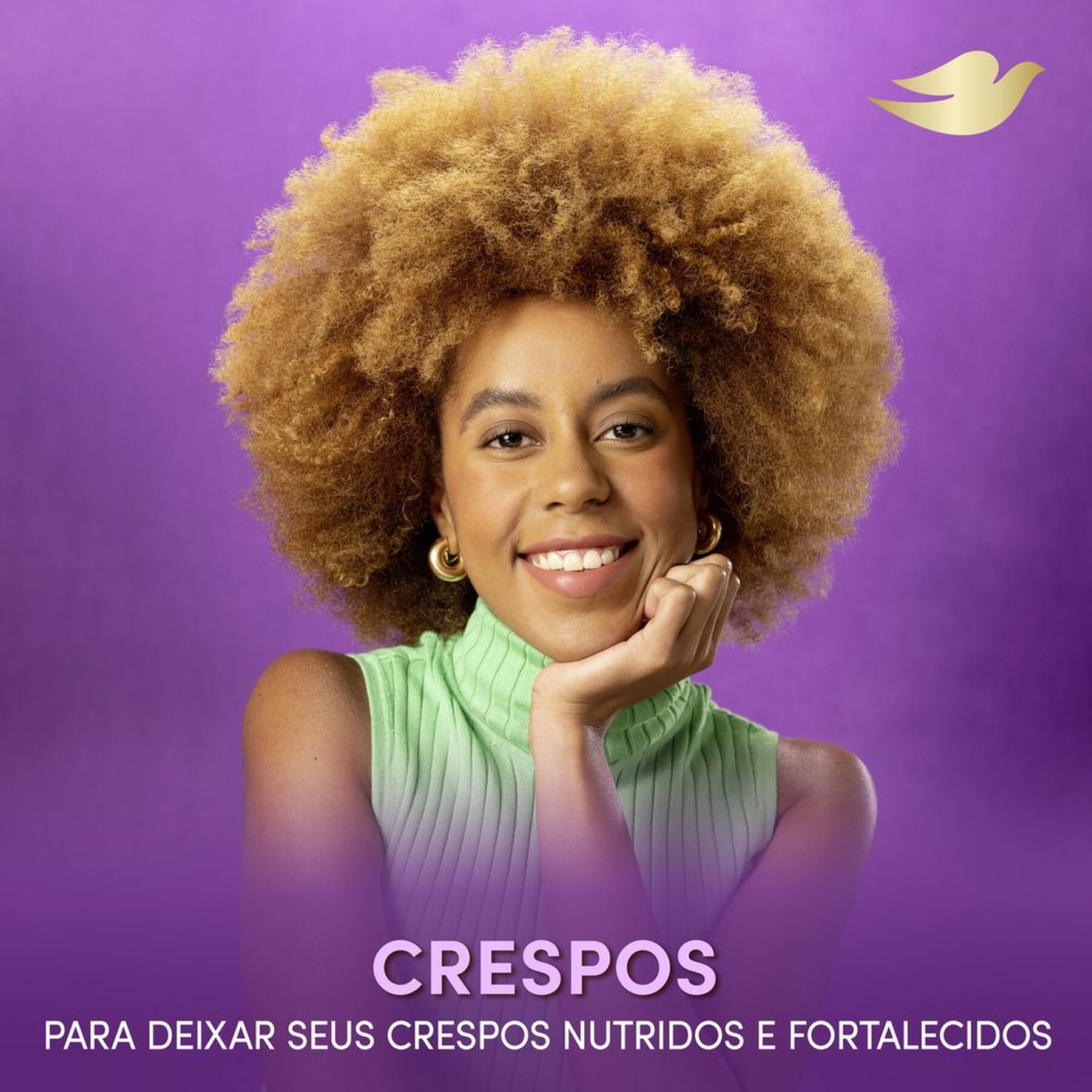 Shampoo Texturas Reais Crespos Dove Frasco 355ml