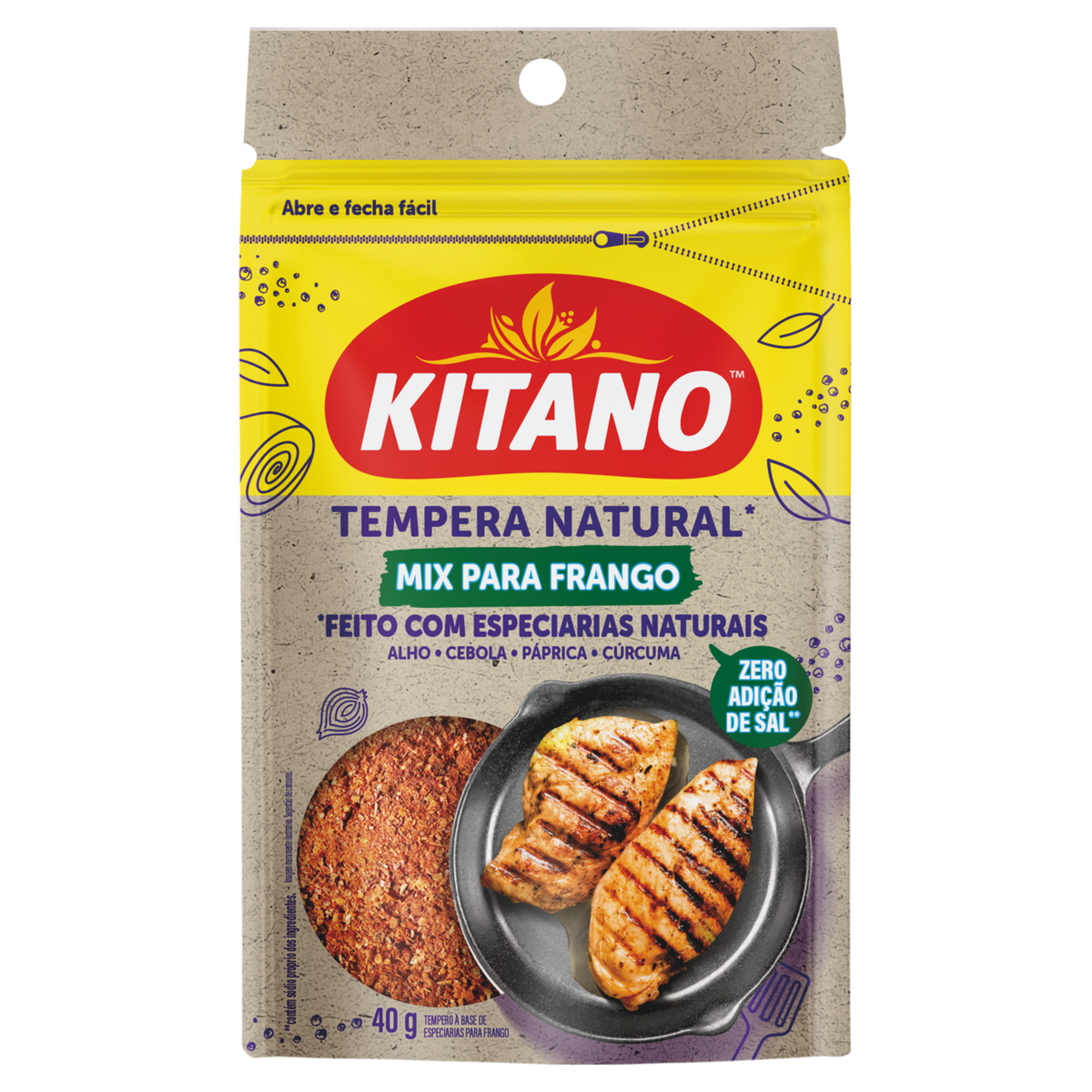 Tempero Mix para Frango Kitano Pouch 40g
