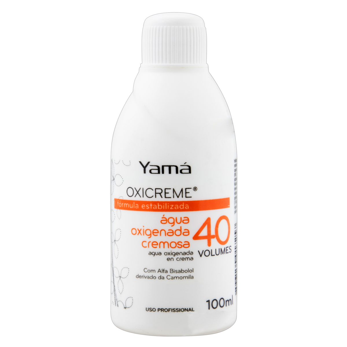 &Aacute;gua Oxigenada 40 Volumes Cremosa Yam&aacute; Oxicreme Frasco 100ml