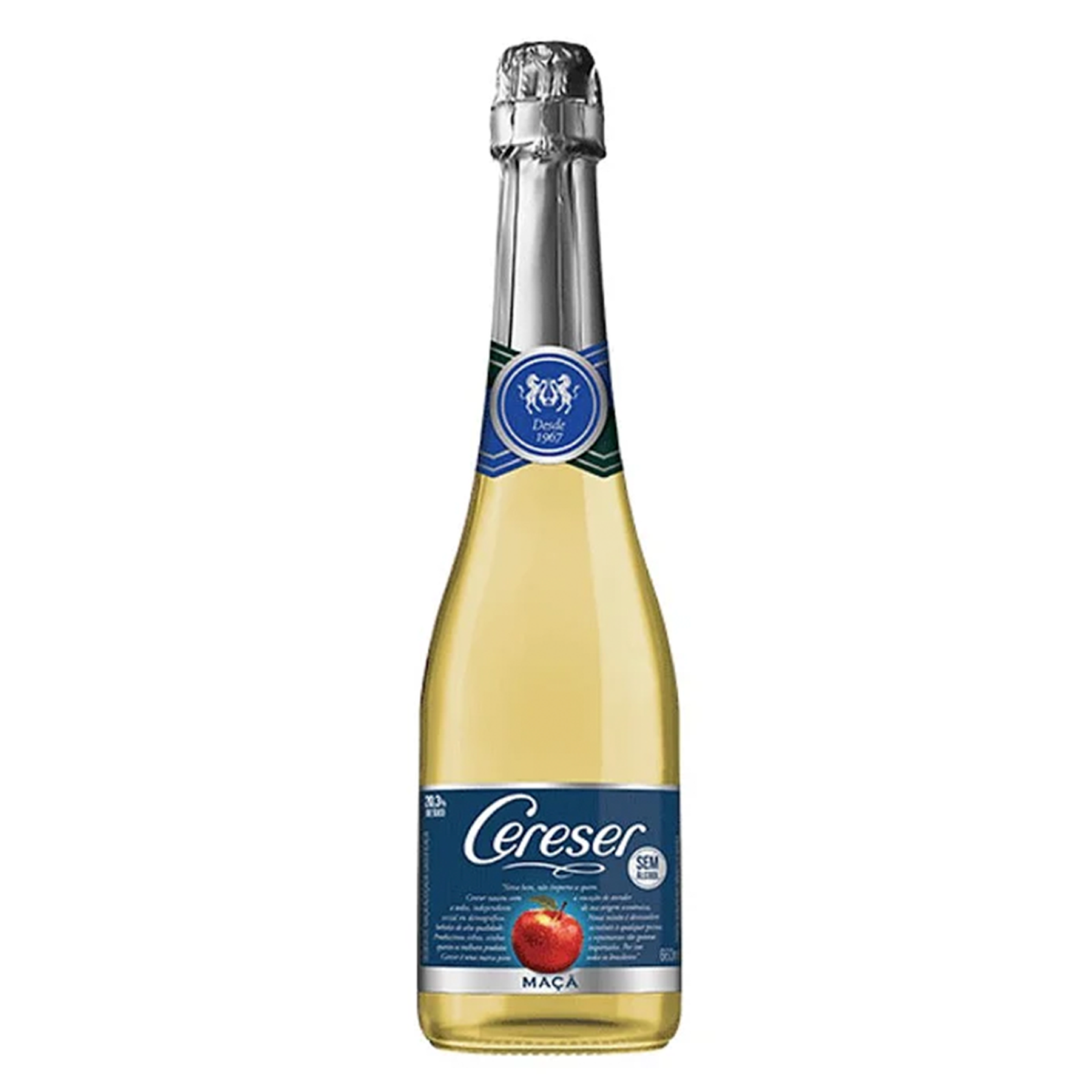 Sidra de Ma&ccedil;&atilde; Sem &Aacute;lcool Cereser Garrafa 660ml
