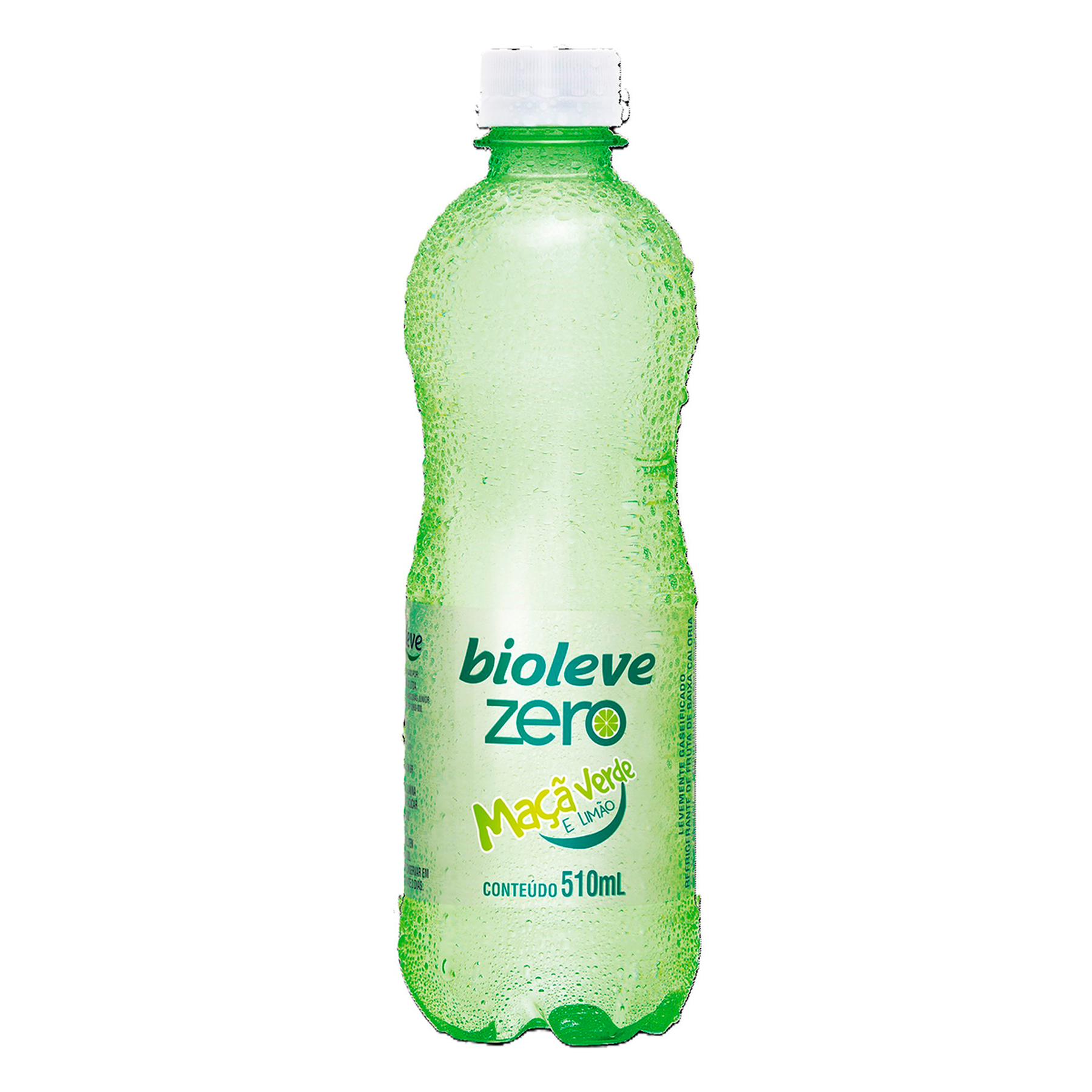 Refrigerante Maçã Verde e Limão Bioleve Zero Garrafa 510ml