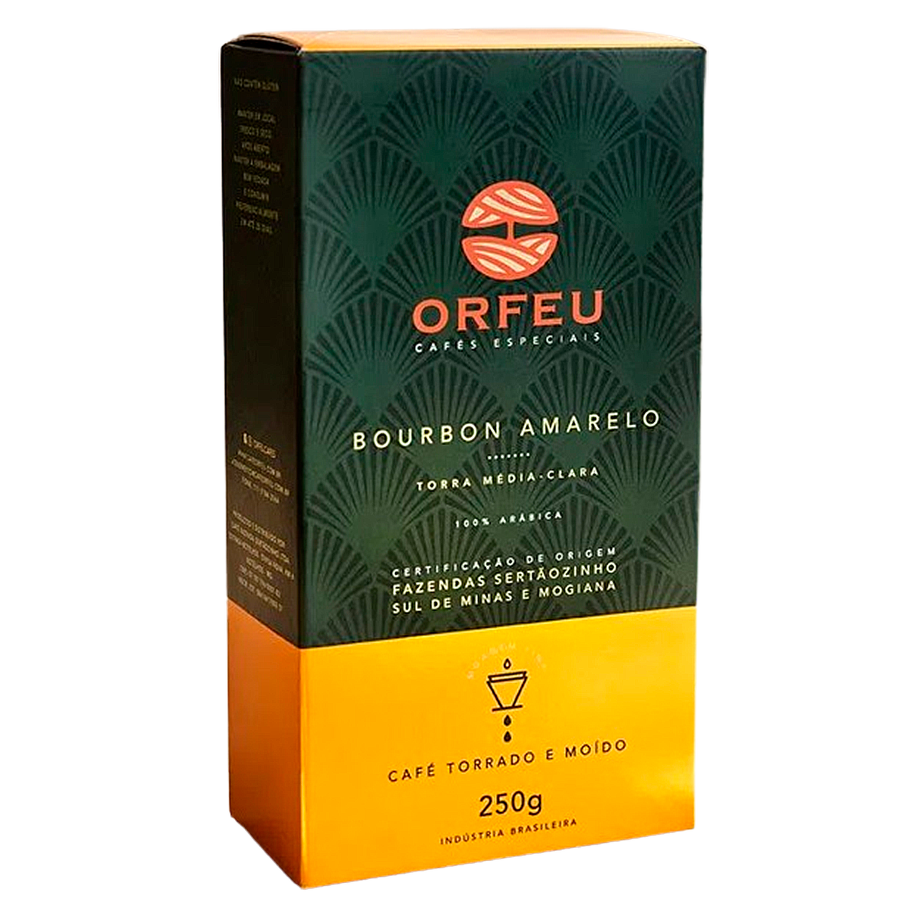 Caf&eacute; Torrado e Mo&iacute;do Bourbon Amarelo Orfeu 250g