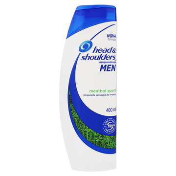 Shampoo Anticaspa Menthol Sport Head e Shoulders Men Frasco 400ml