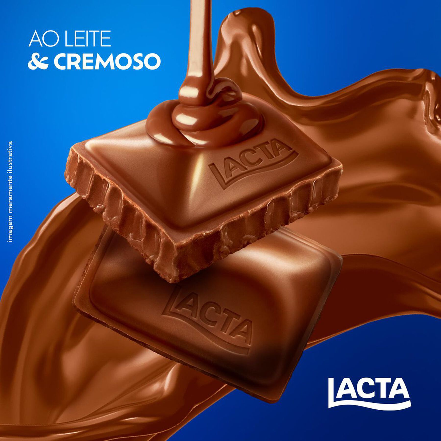 Barra de Chocolate ao Leite Lacta Pacote 80g