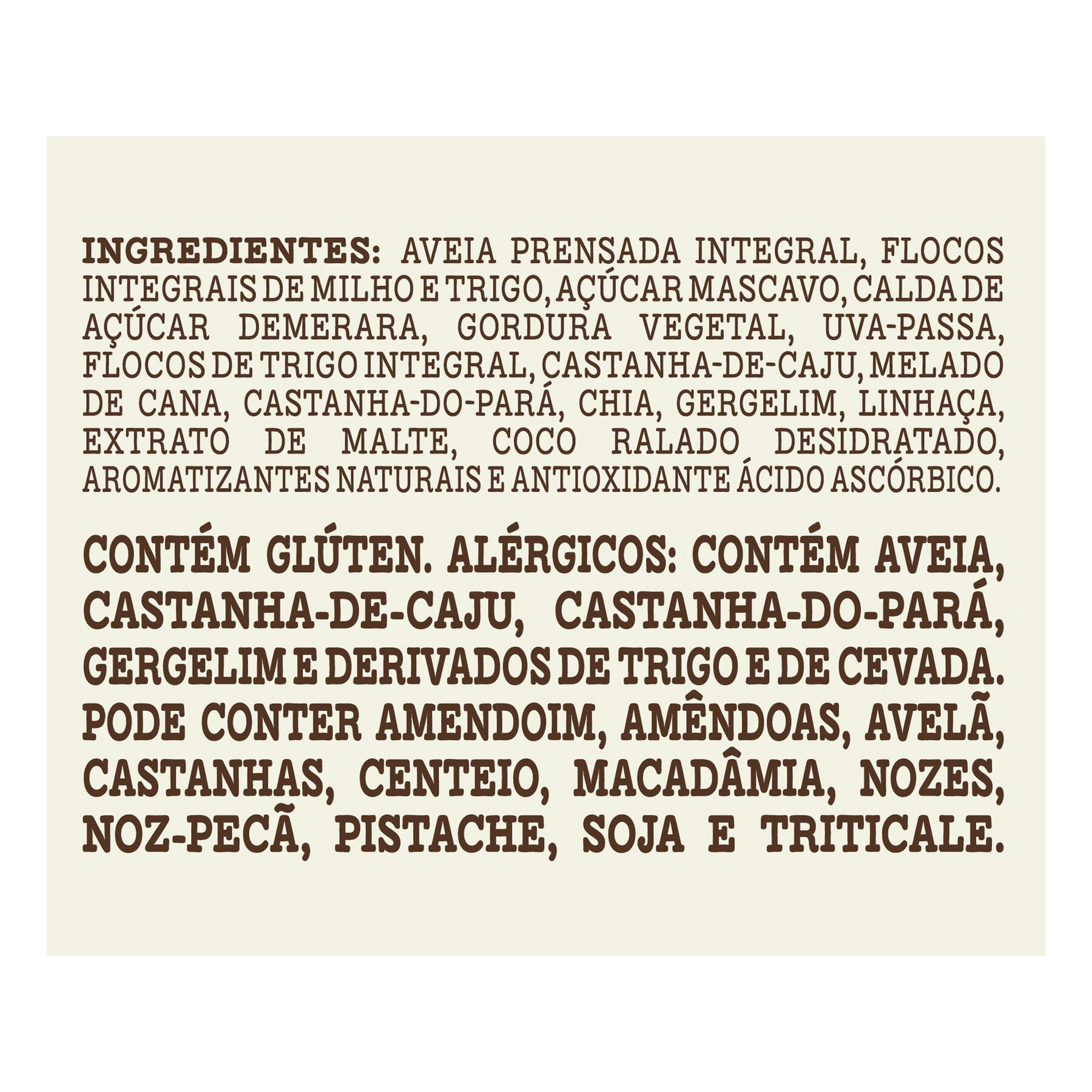 Granola Tradicional com Castanhas Brasileiras Mãe Terra Pacote 800g