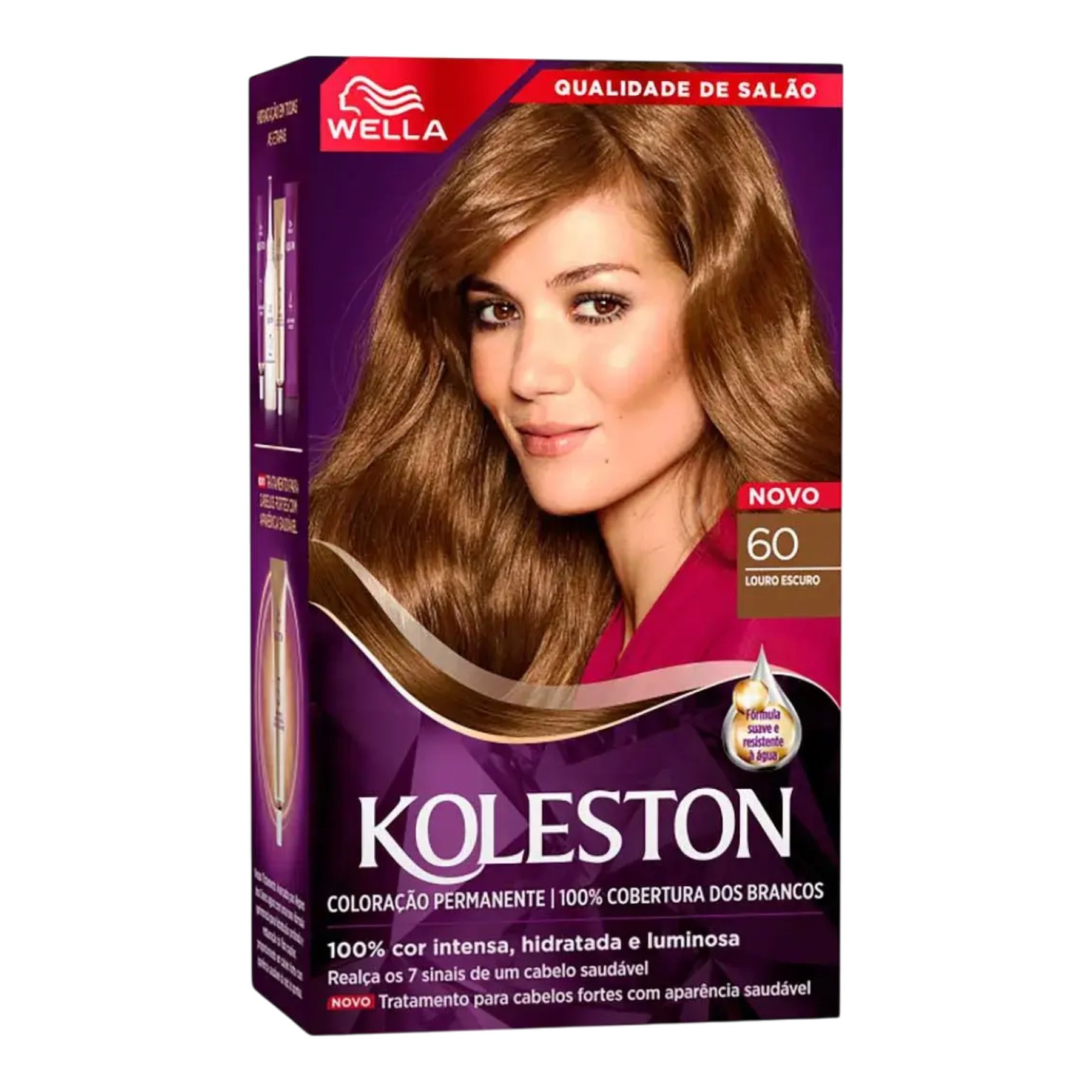Kit Colora&ccedil;&atilde;o Creme 60 Louro Escuro Wella Koleston
