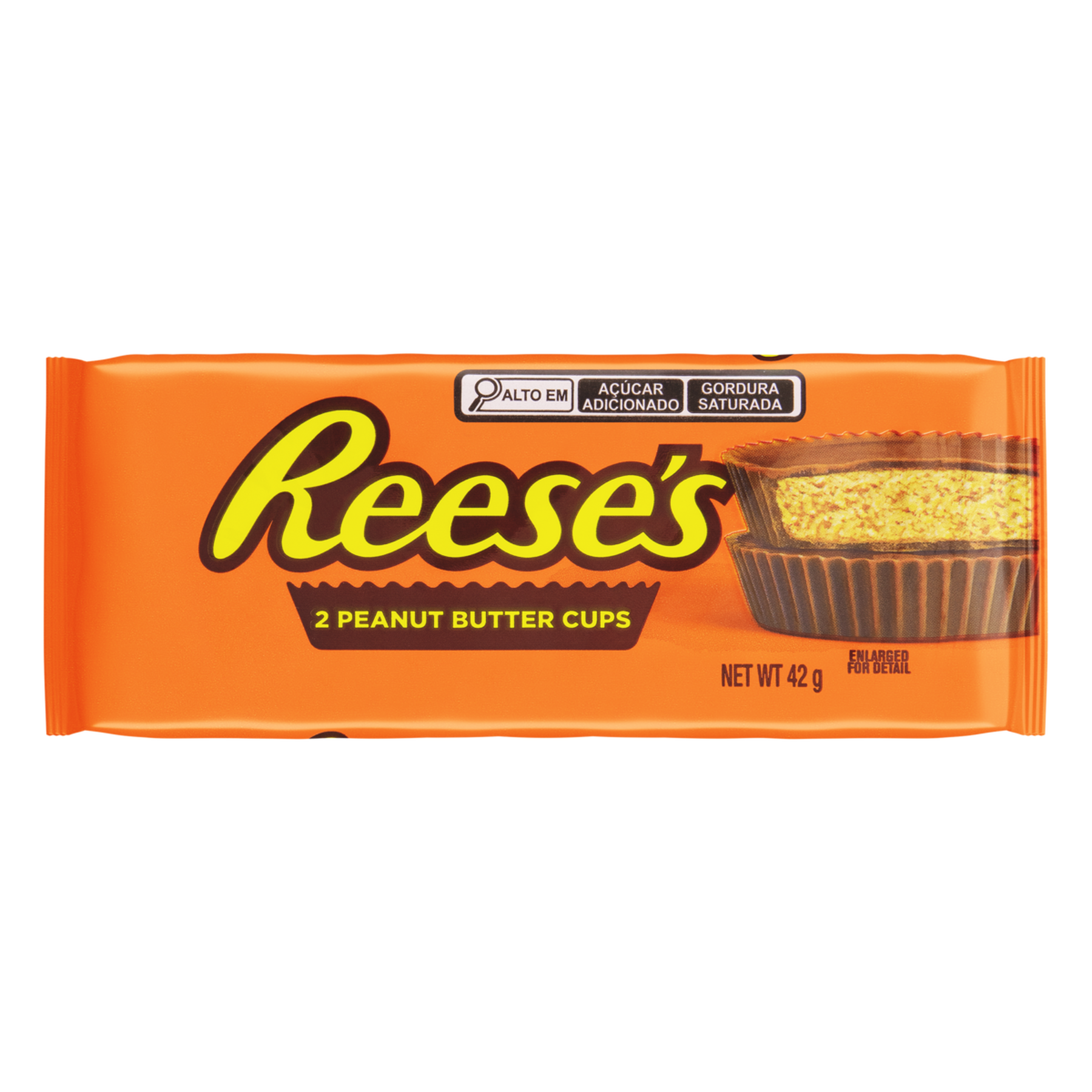 Chocolate ao Leite Recheio Pasta de Amendoim Reese's 42g Pacote C/2 Unidades