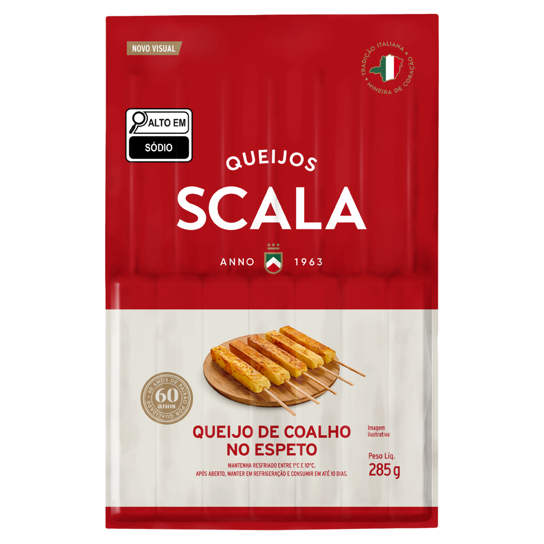 Queijo Coalho no Espeto Scala Pacote 285g