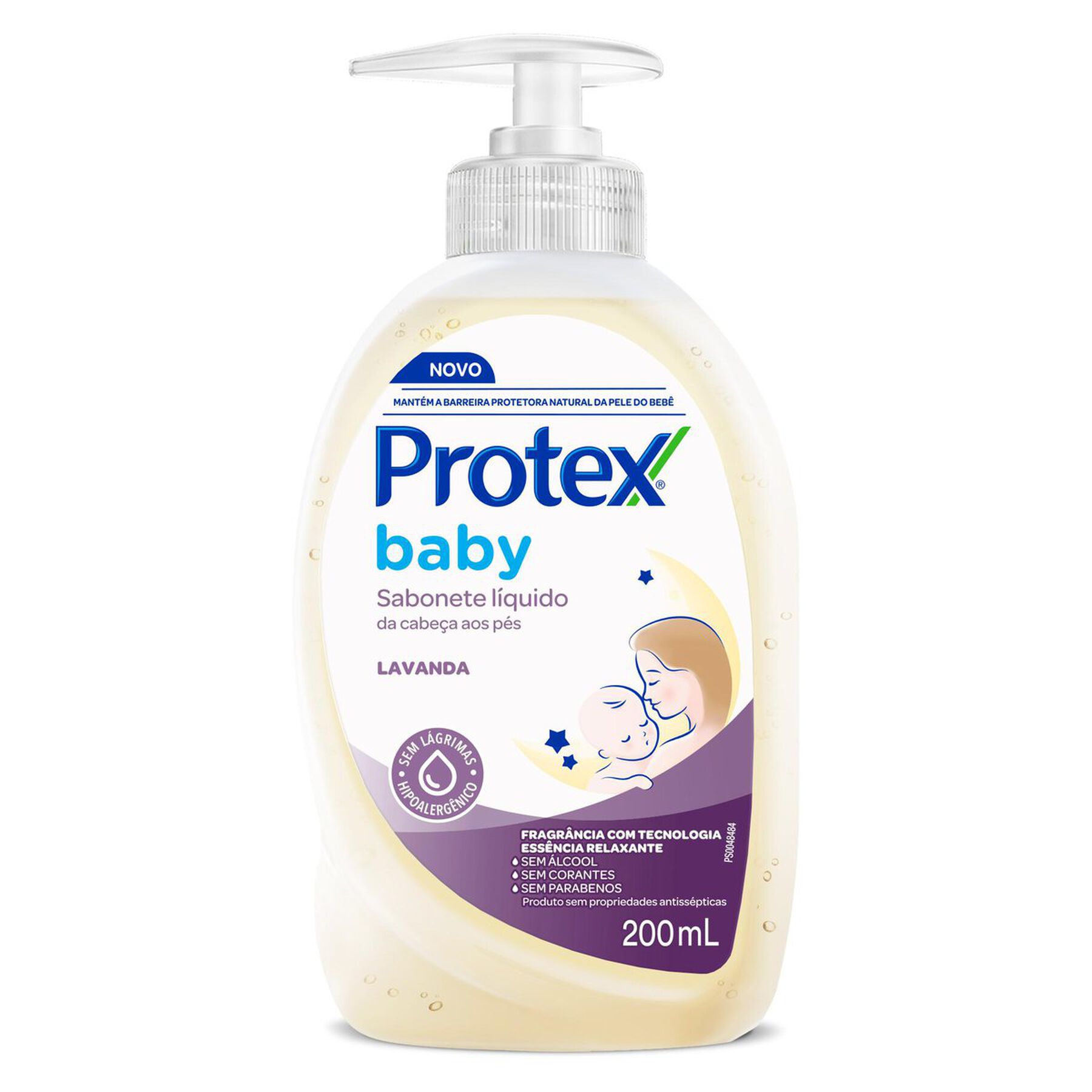 Sabonete Líquido da Cabeça aos Pés Lavanda Protex Baby Frasco 200ml