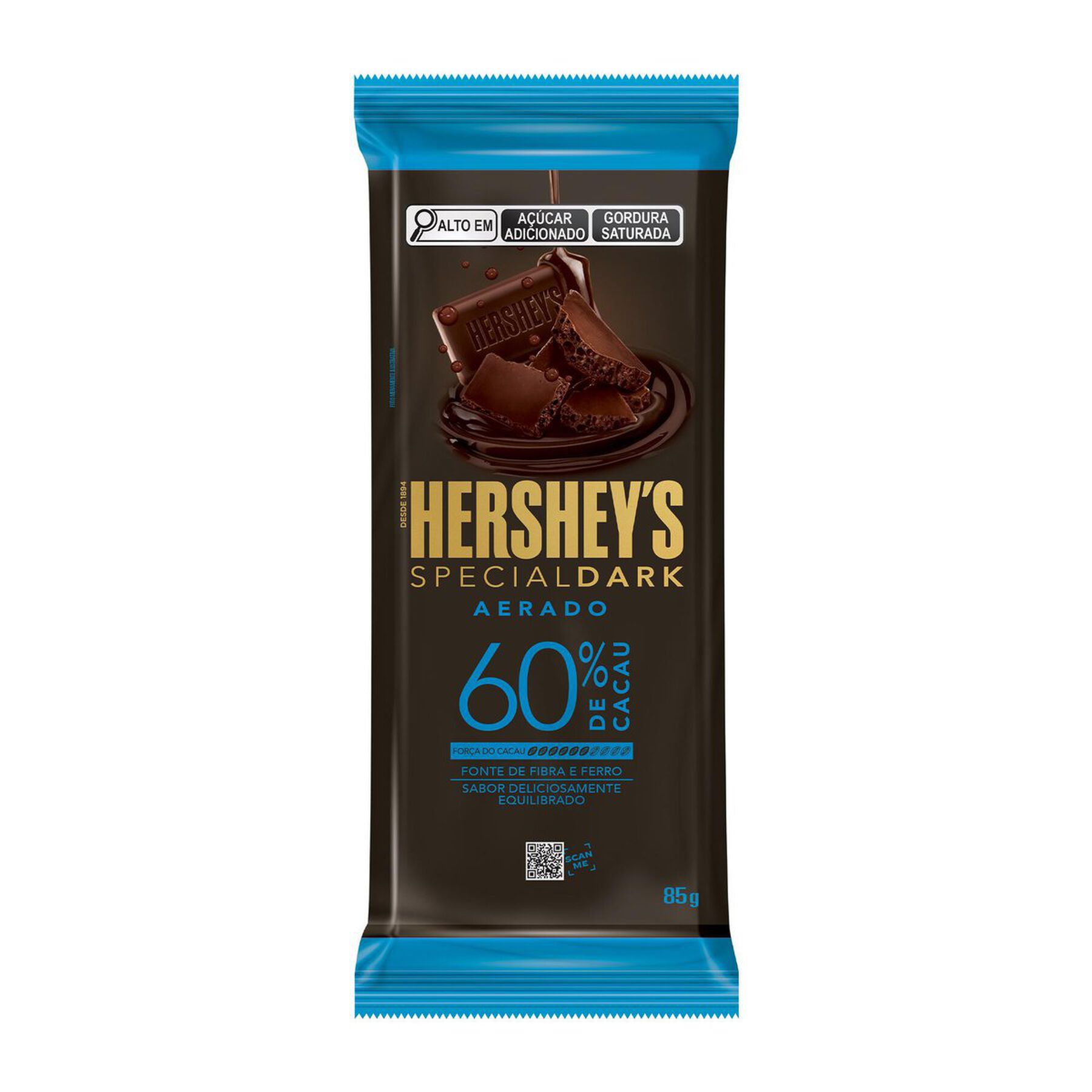 Chocolate Amargo Aerado 60% Cacau Hersheys Special Dark Pacote 85g