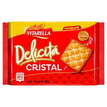 Biscoito Delicitá Cristal Vitarella Pacote 414g