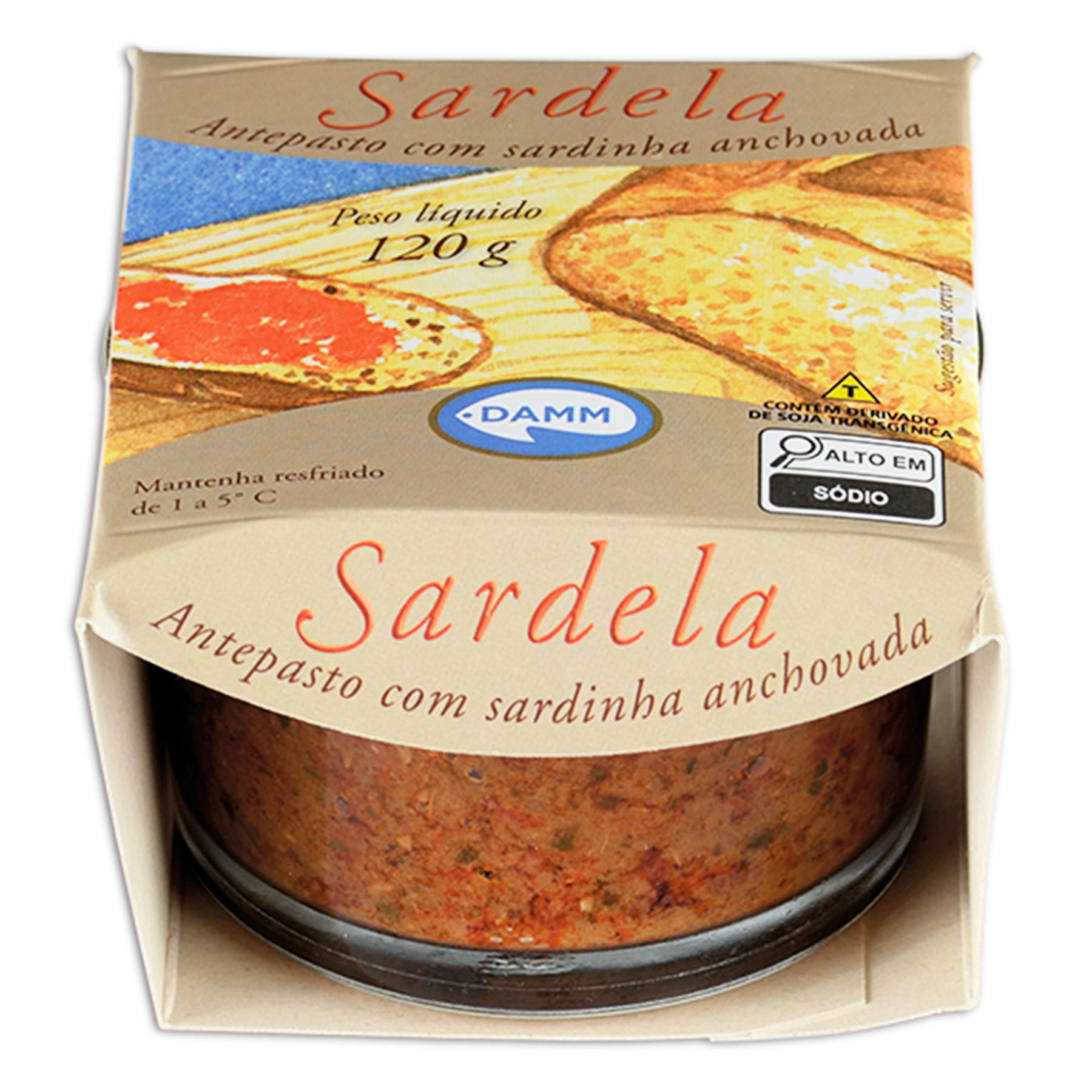 Sardela Damm Vidro 120g