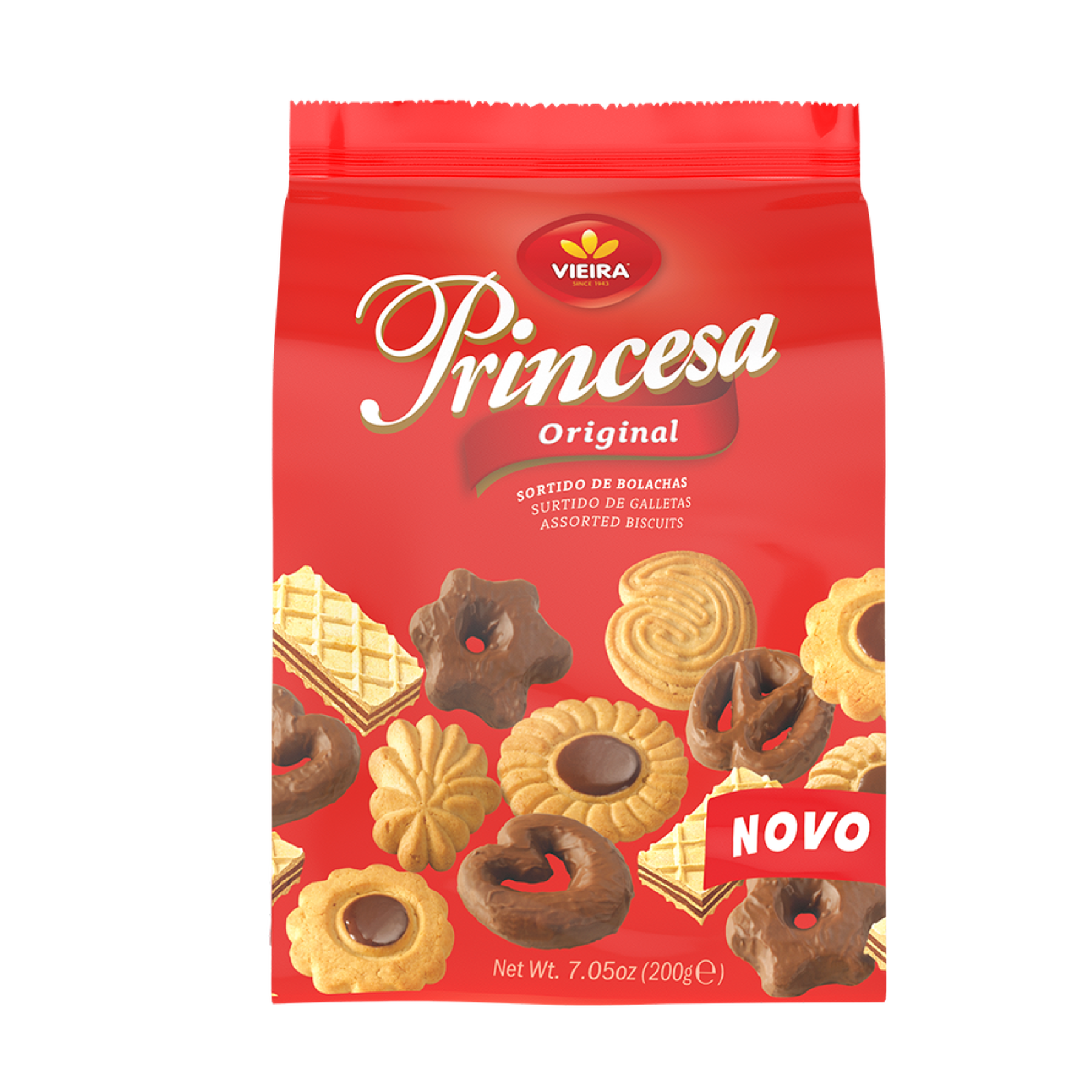 Biscoito Princesa Sortido Vieira 200g