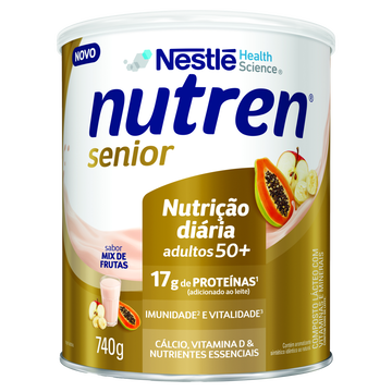 Composto Lácteo Mix de Frutas Nutren Senior Nestlé Lata 740g
