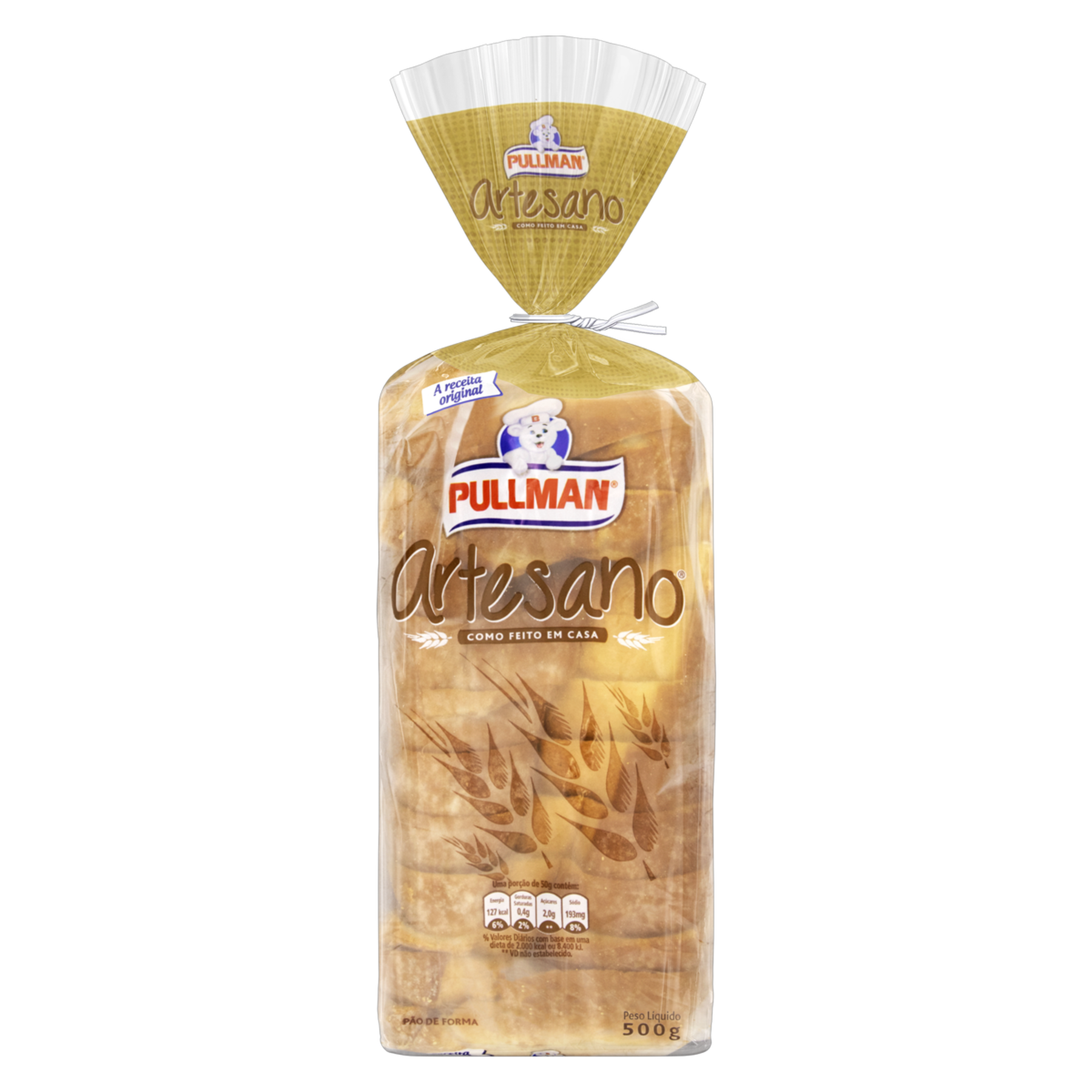 Pão de Forma Pullman Artesano Pacote 500g