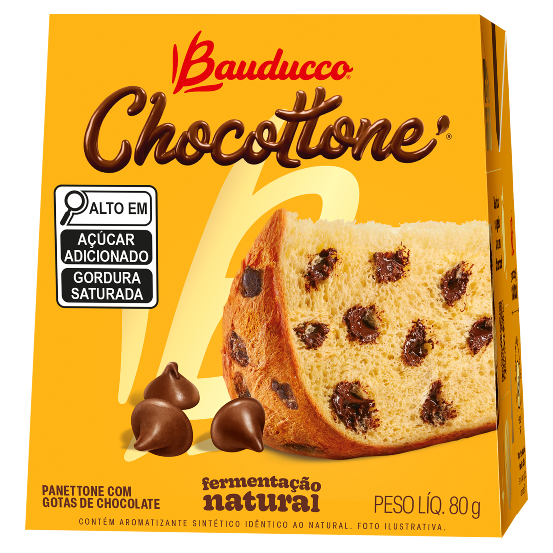 Mini Panettone Gotas Bauducco Caixa 80g