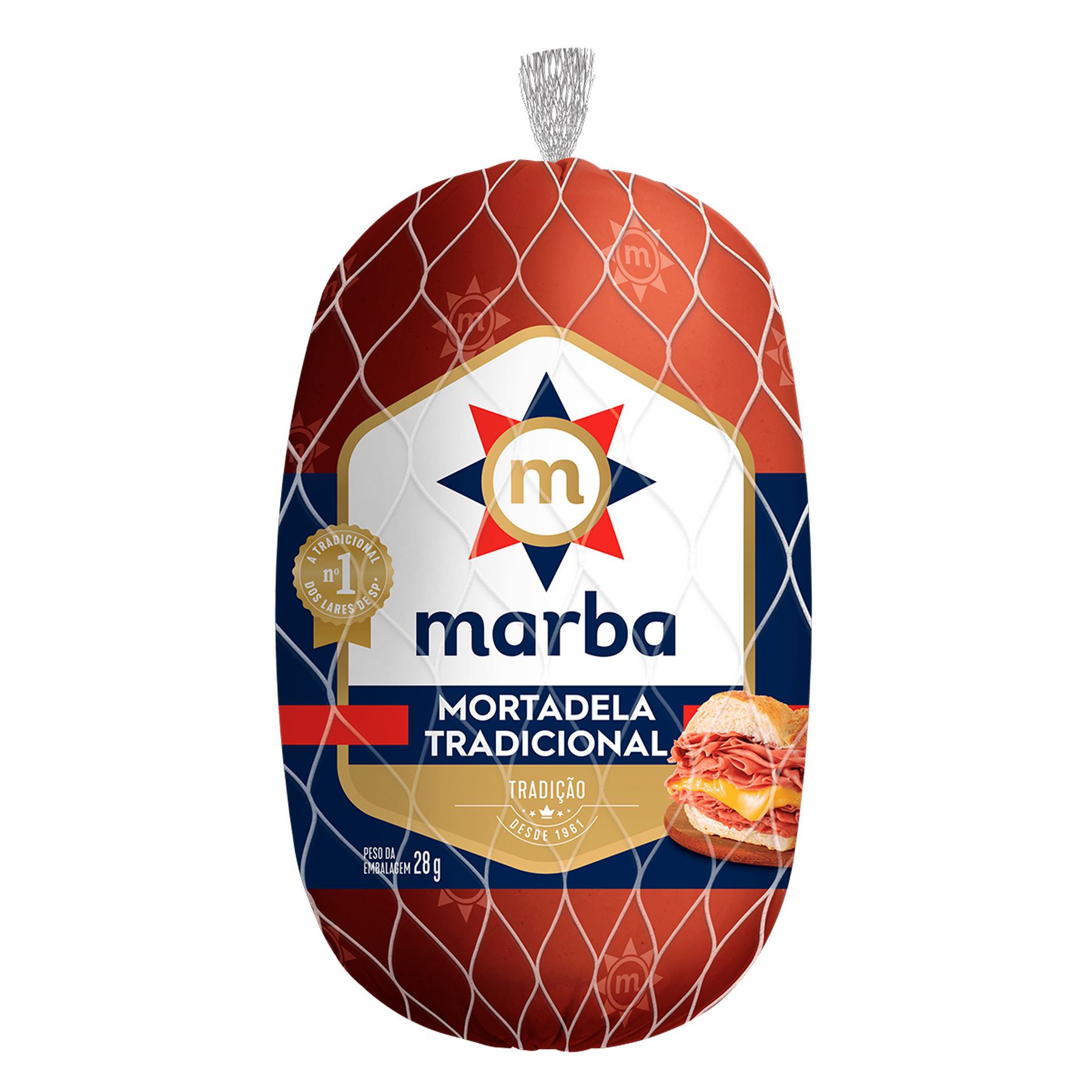 Mortadela Tradicional Fatiada Marba aprox. 150g
