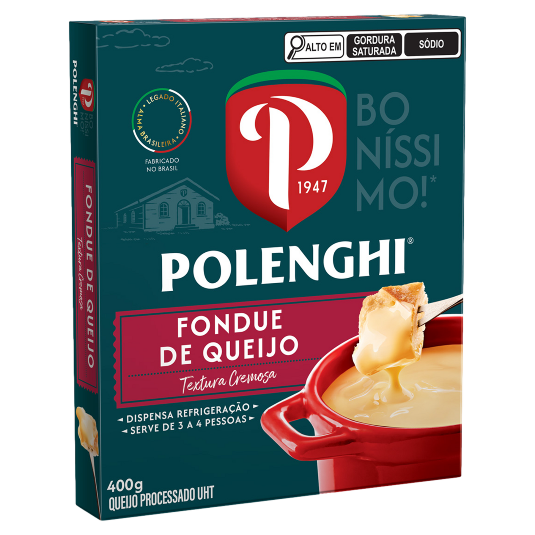 Fondue de Queijo Polenghi A Queijaria Caixa 400g 