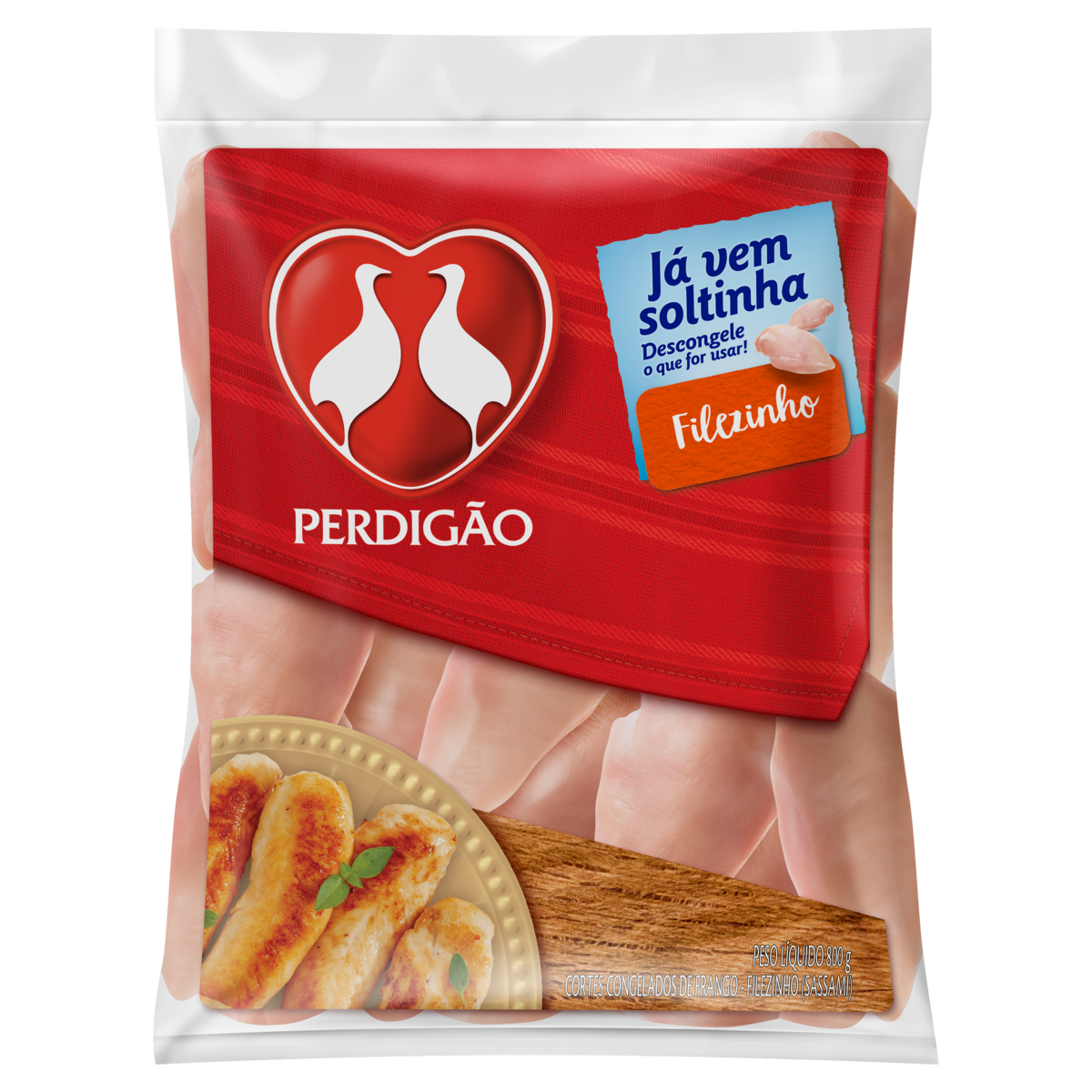 Filezinho de Frango Congelado Perdig&atilde;o 800g