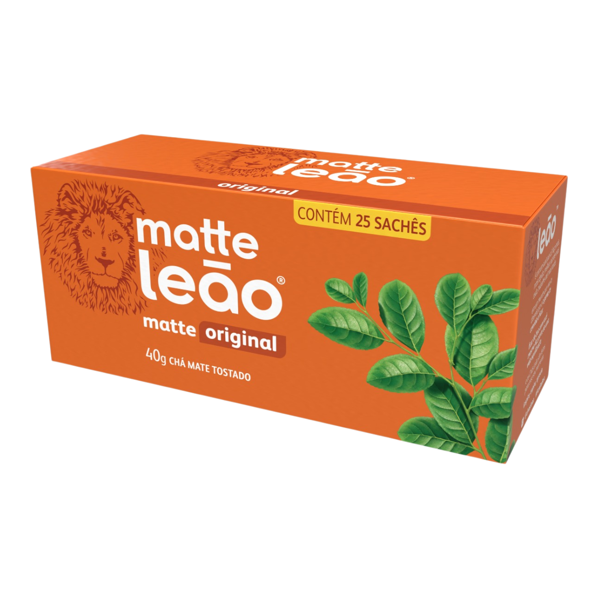 Ch&aacute; Mate Tostado Original Matte Le&atilde;o Caixa 40g 25 Unidades