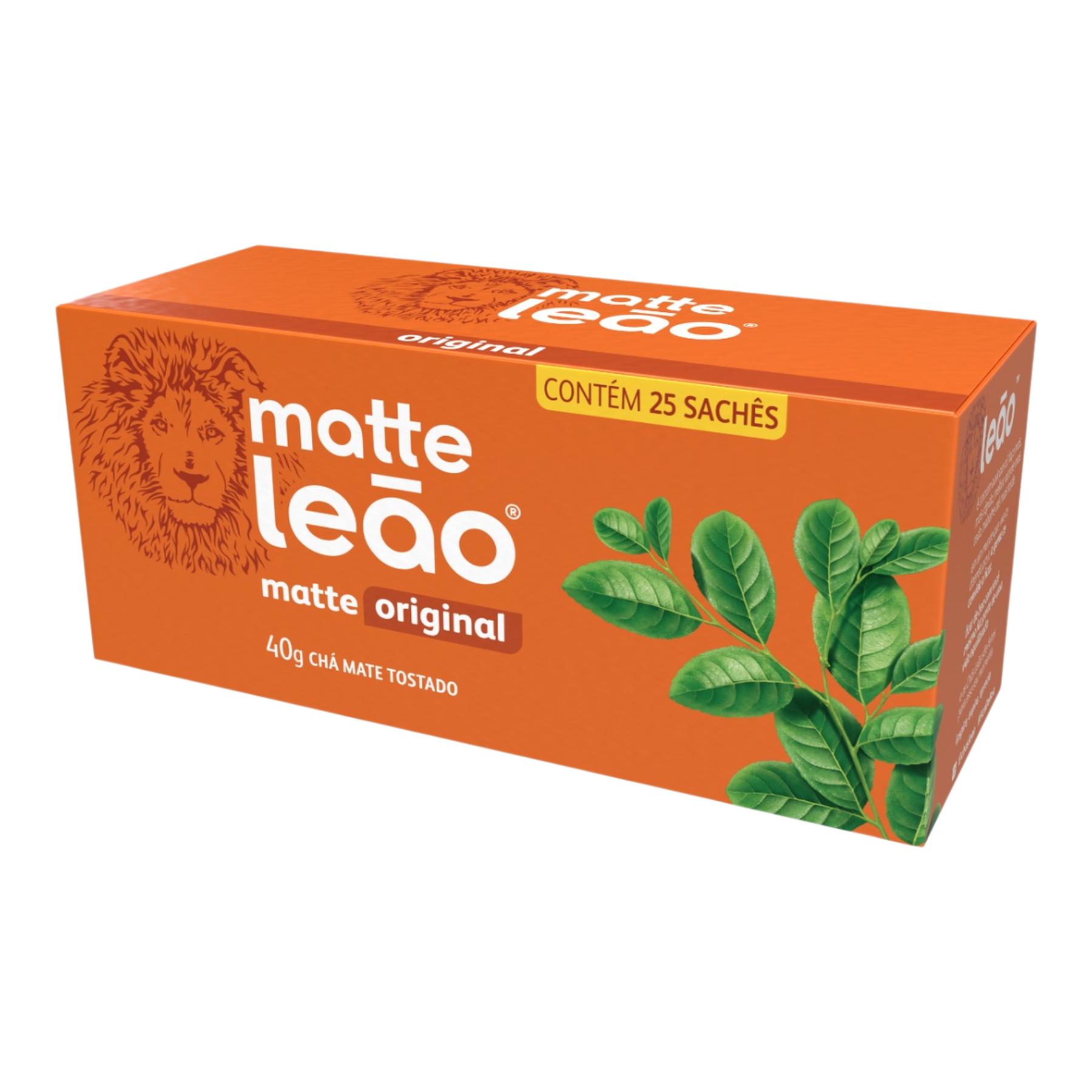 Ch&aacute; Mate Tostado Original Matte Le&atilde;o Caixa 40g 25 Unidades