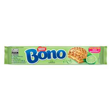 Biscoito Recheio Limão Bono Nestlé Pacote 90g