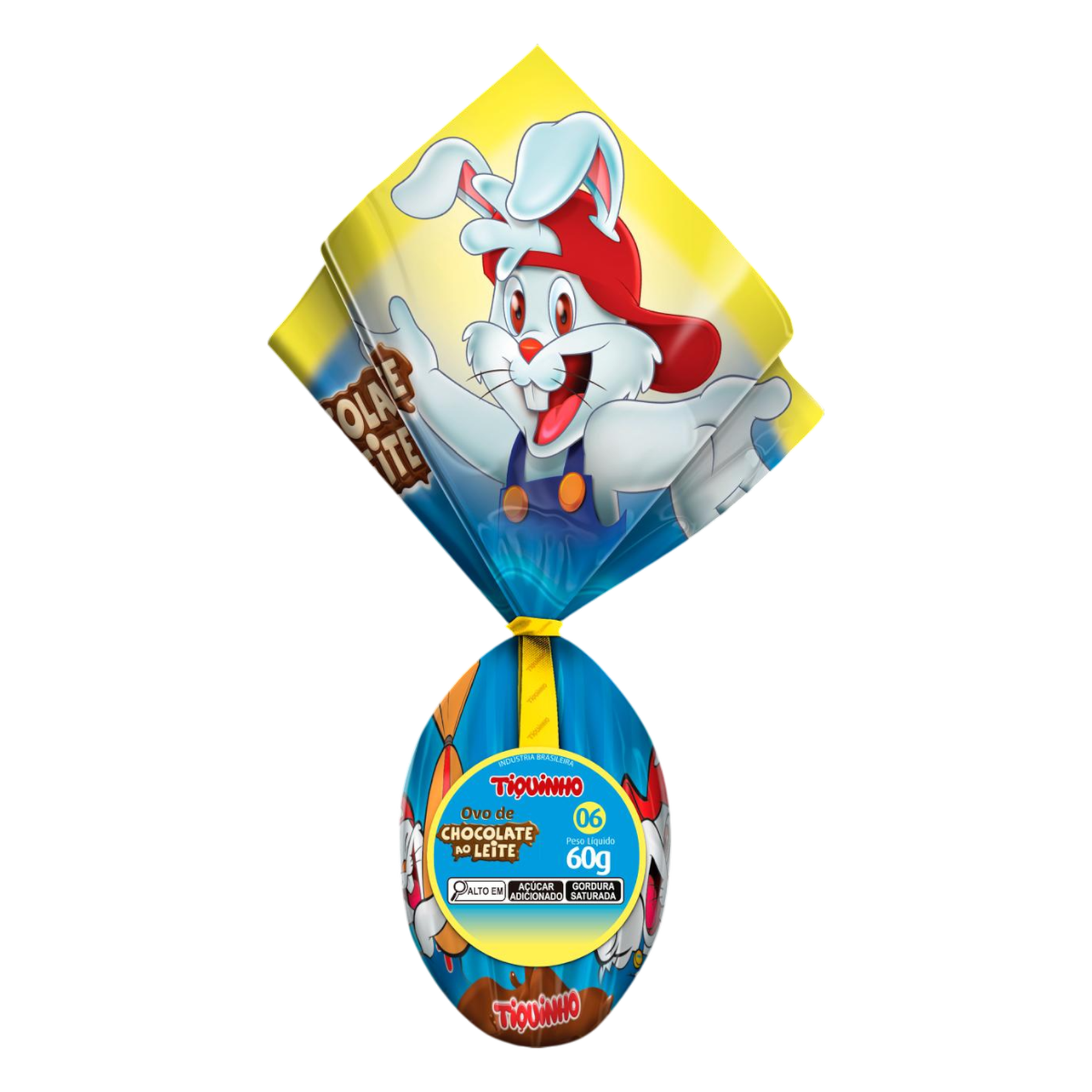 Ovo de P&aacute;scoa ao Leite N06 Tiquinho 60g