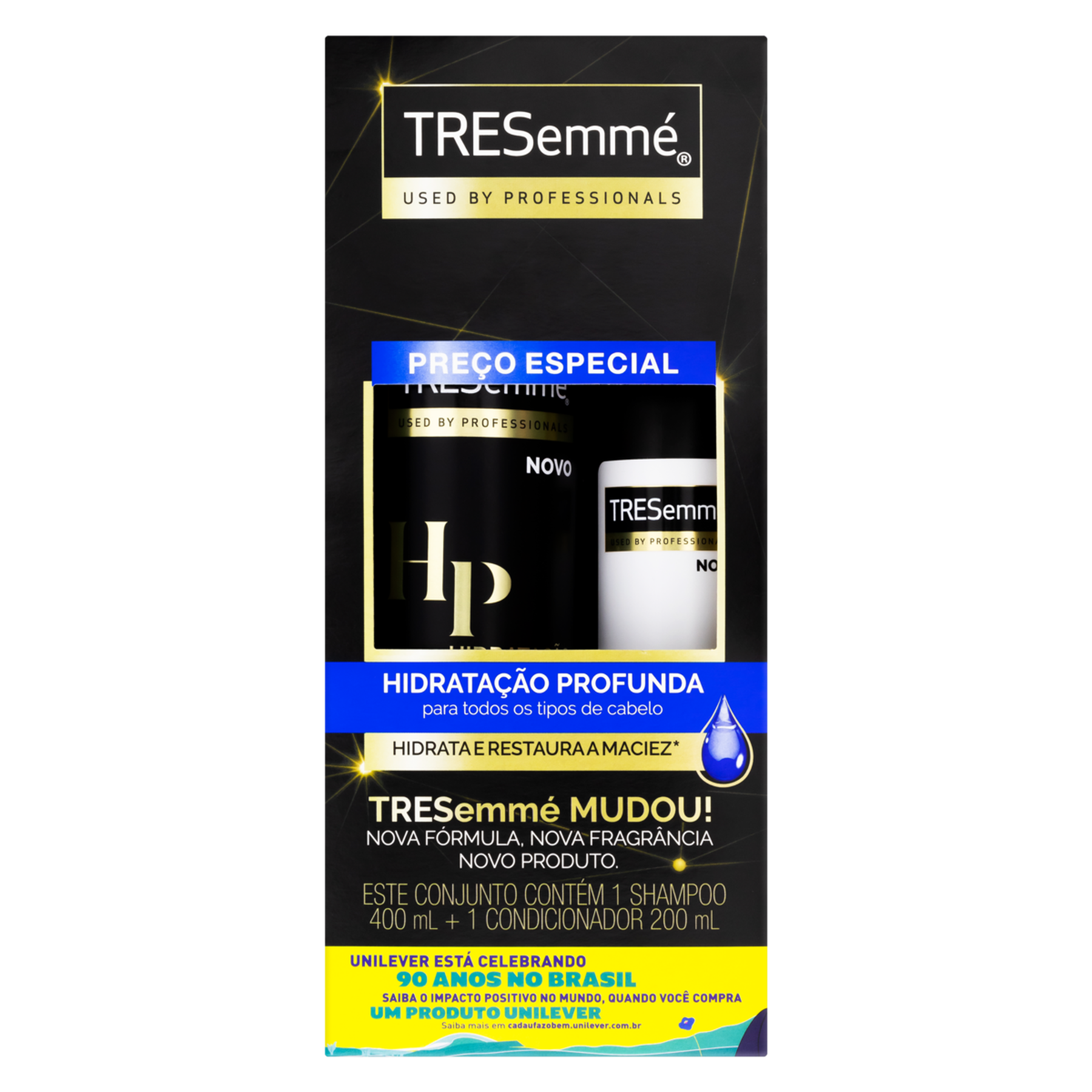 Kit Shampoo 400ml + Condicionador 200ml Tresemm&eacute; Hidrata&ccedil;&atilde;o Profunda