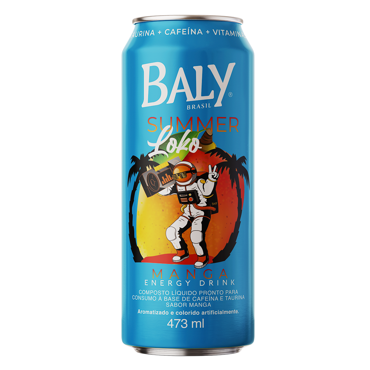 Energ&eacute;tico Manga Baly Brasil Lata 473ml