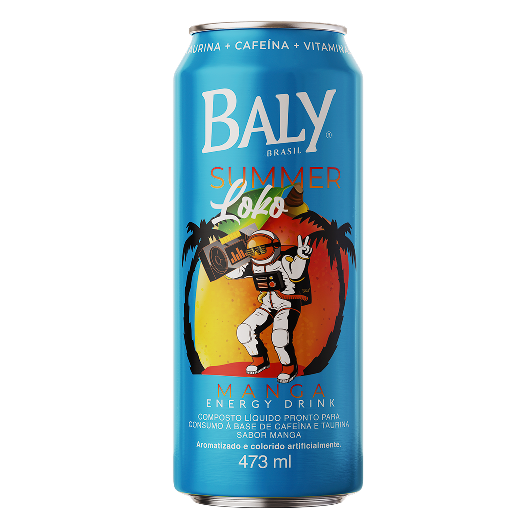 Energ&eacute;tico Manga Baly Brasil Lata 473ml