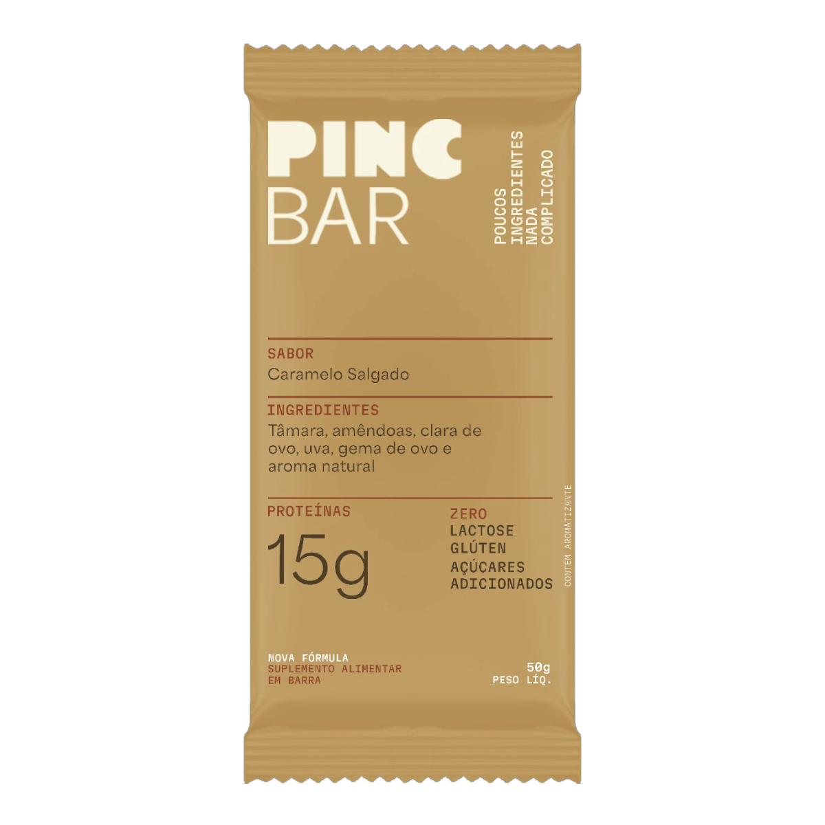 Barra de Prote&iacute;na Caramelo Salgado Pincbar 50g