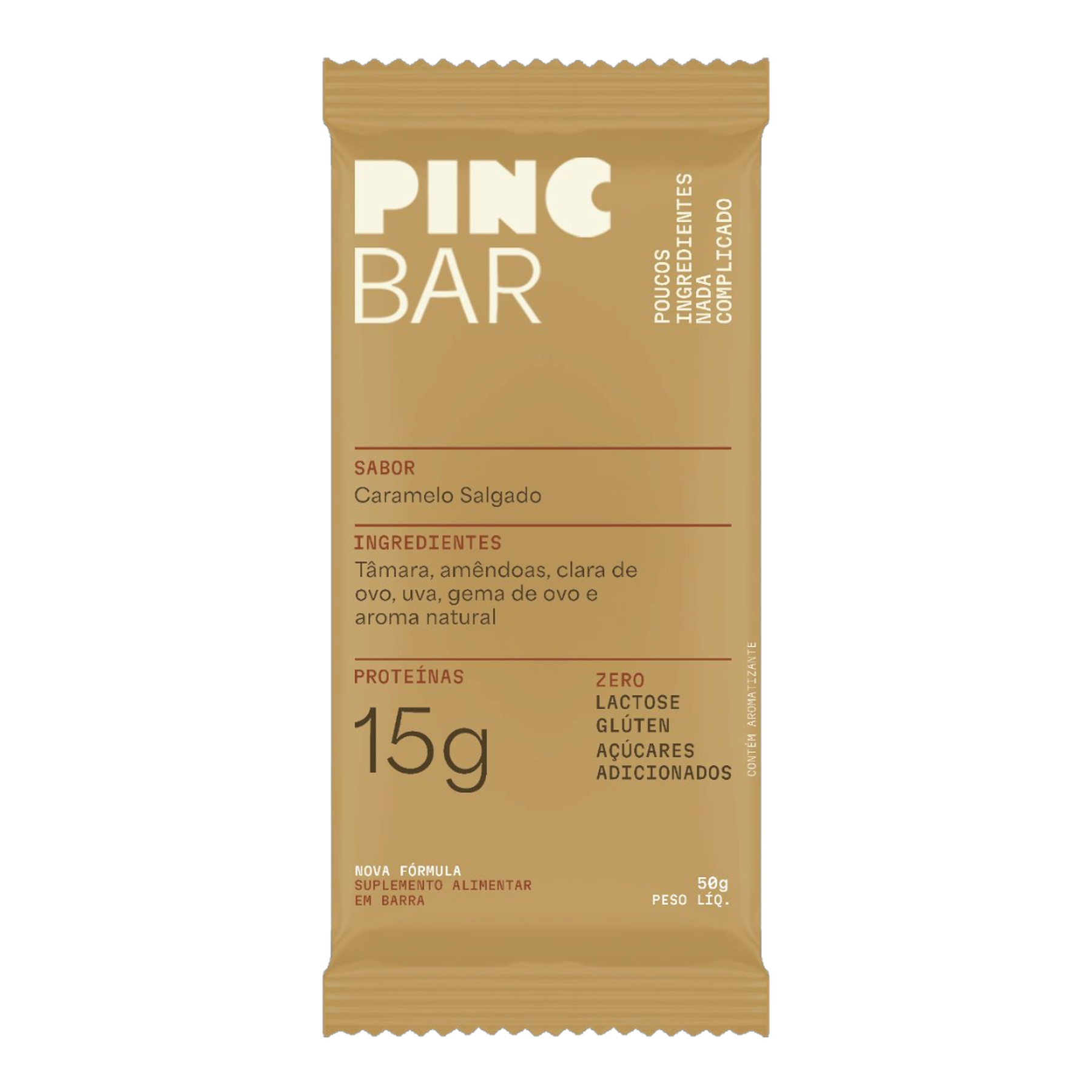 Barra de Prote&iacute;na Caramelo Salgado Pincbar 50g