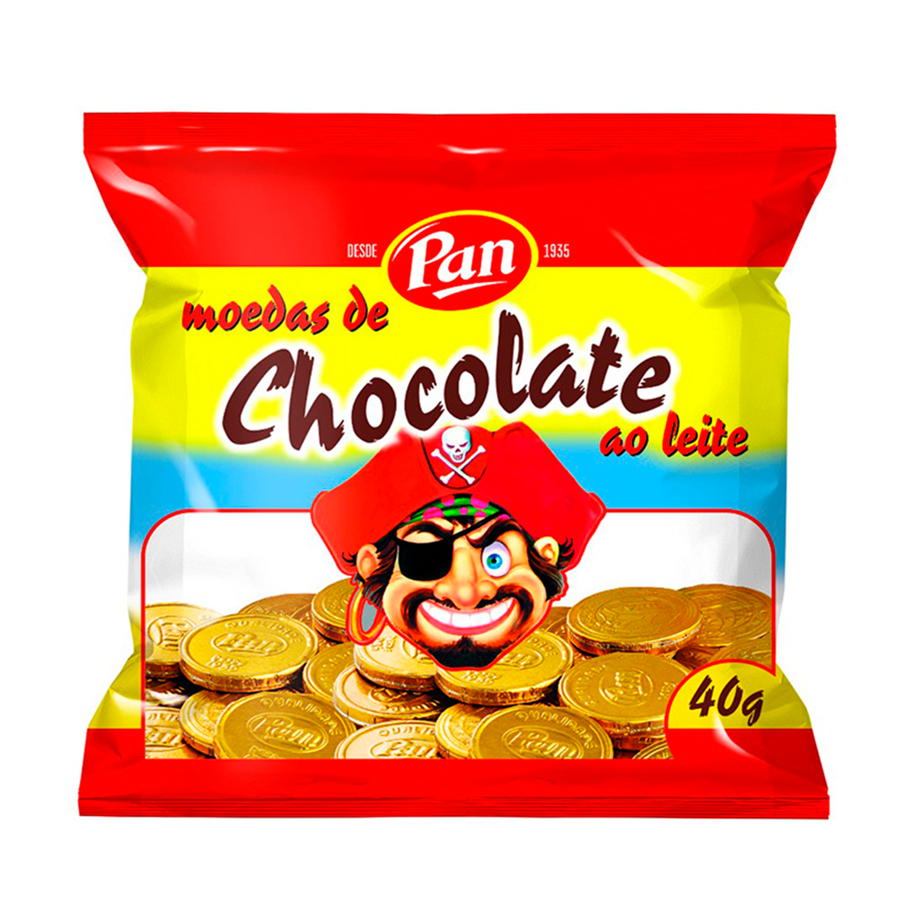 Moedas de Chocolate ao Leite Pan 40g