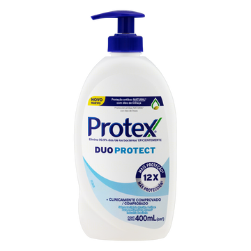 Sabonete Líquido Antibacteriano para as Mãos Protex Duo Protect Frasco 400ml