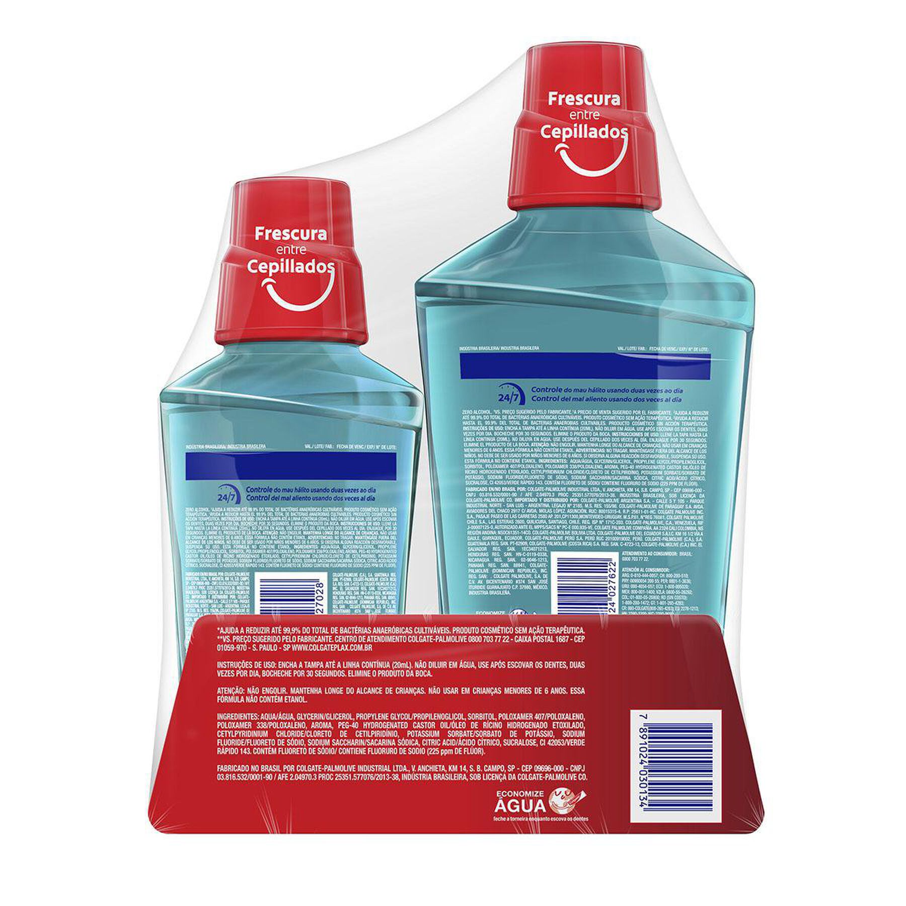 Enxaguante Bucal Zero &Aacute;lcool Ice Infinity Colgate Plax - Embalagem Leve 500ml Pague 350ml + 250ml