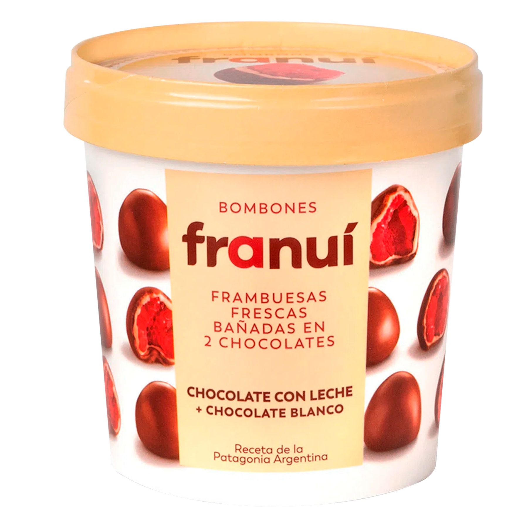 Bombom Framboesa Fresca Chocolate ao Leite Franu&iacute; Pote 150g