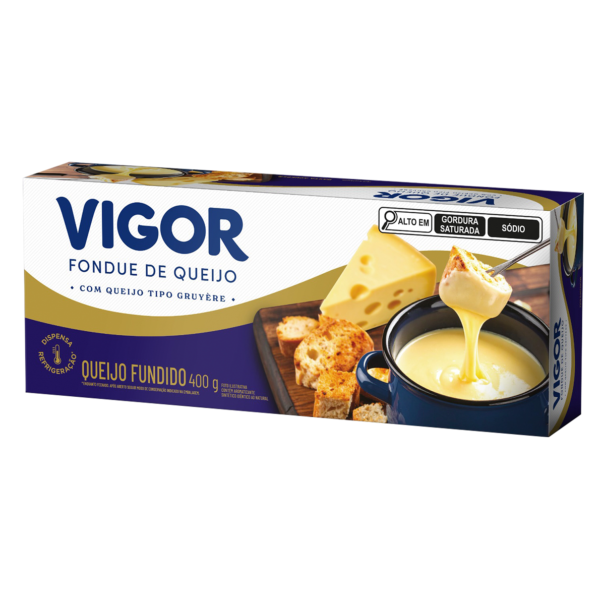 Fondue de Queijo Gruy&egrave;re Vigor Caixa 400g