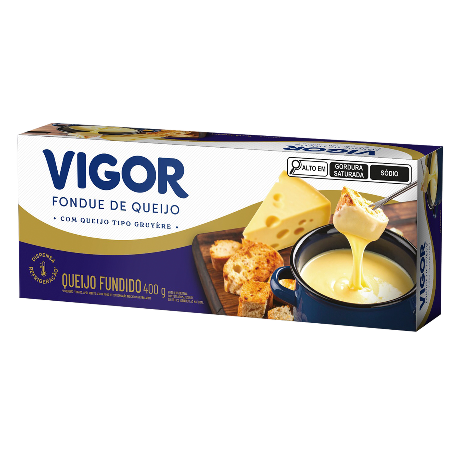 Fondue de Queijo Gruy&egrave;re Vigor Caixa 400g