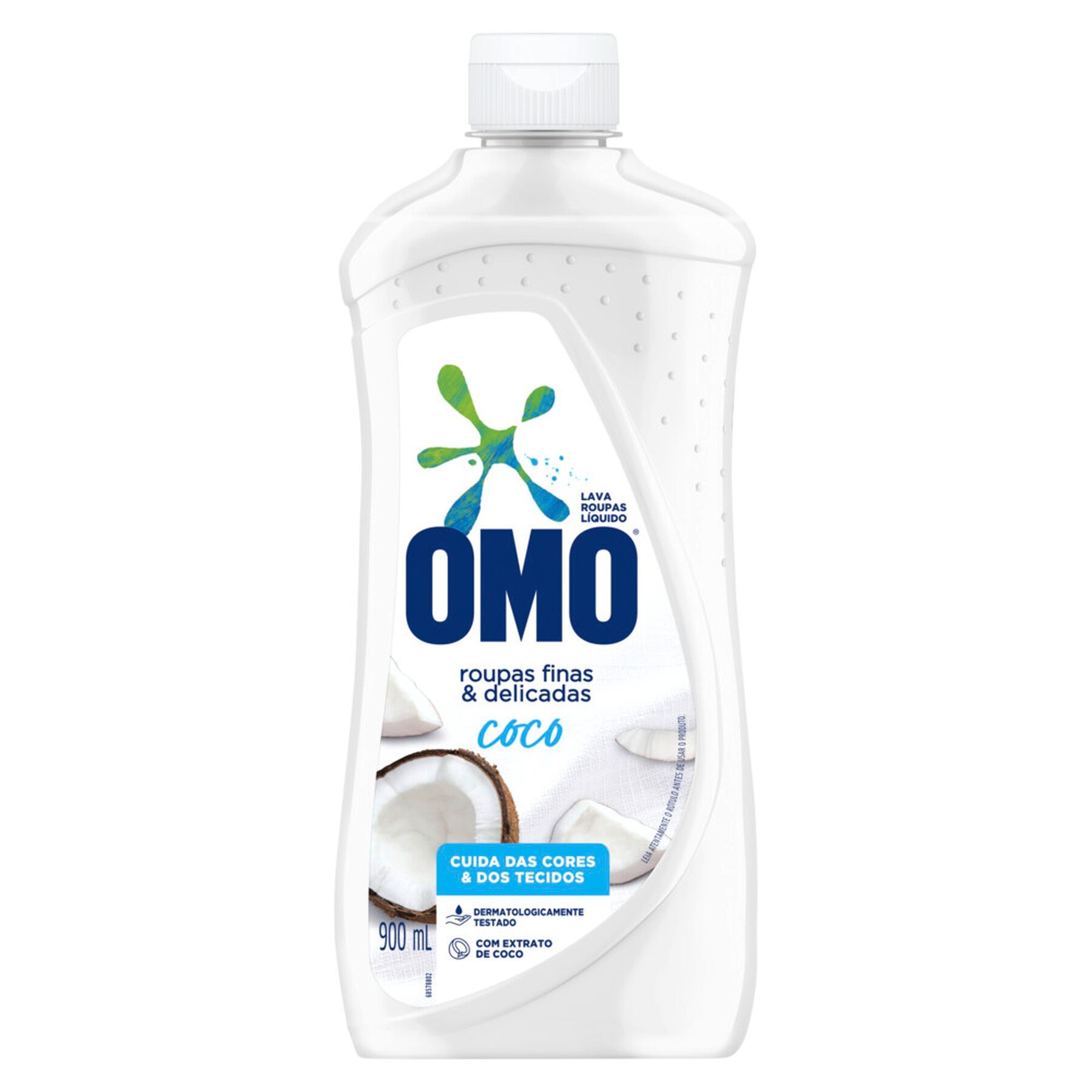 Sab&atilde;o L&iacute;quido Lava Roupas Finas e Delicadas Coco Omo Frasco 900ml&nbsp;